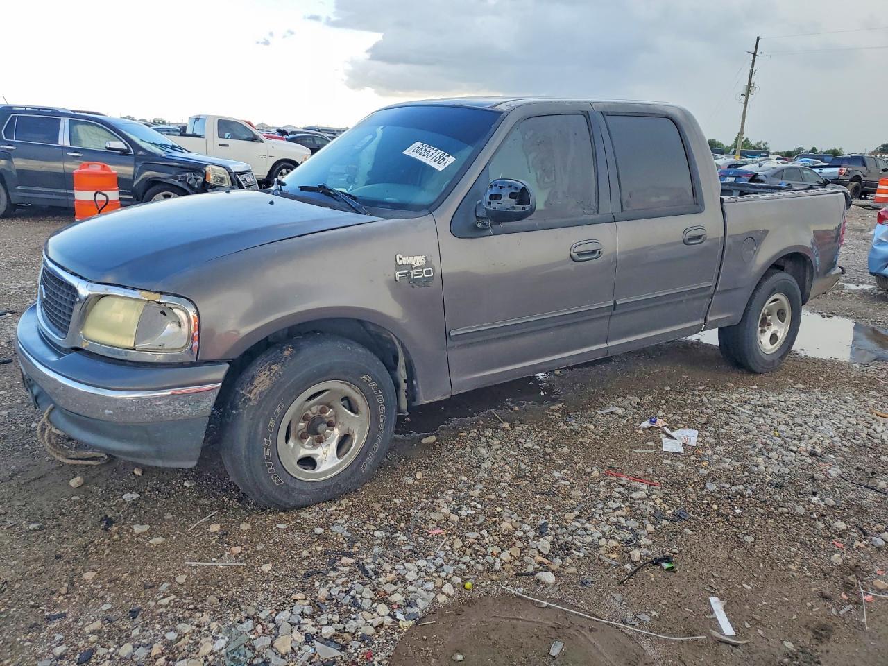 2003 Ford F150 Supercrew Gray vin: 1FTRW07683KC17983