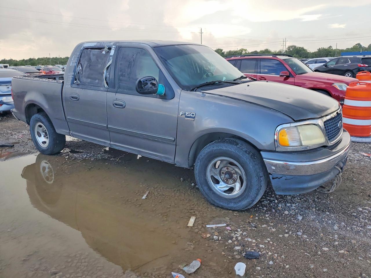 2003 Ford F150 Supercrew Gray vin: 1FTRW07683KC17983