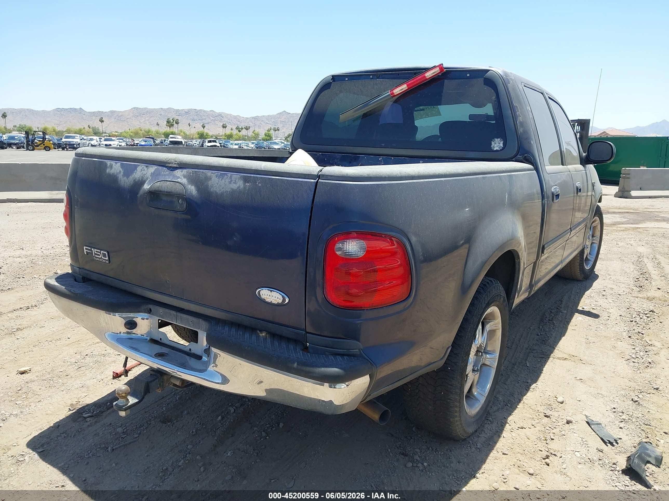 2003 Ford F-150 Lariat/xlt Blue vin: 1FTRW07683KC31883