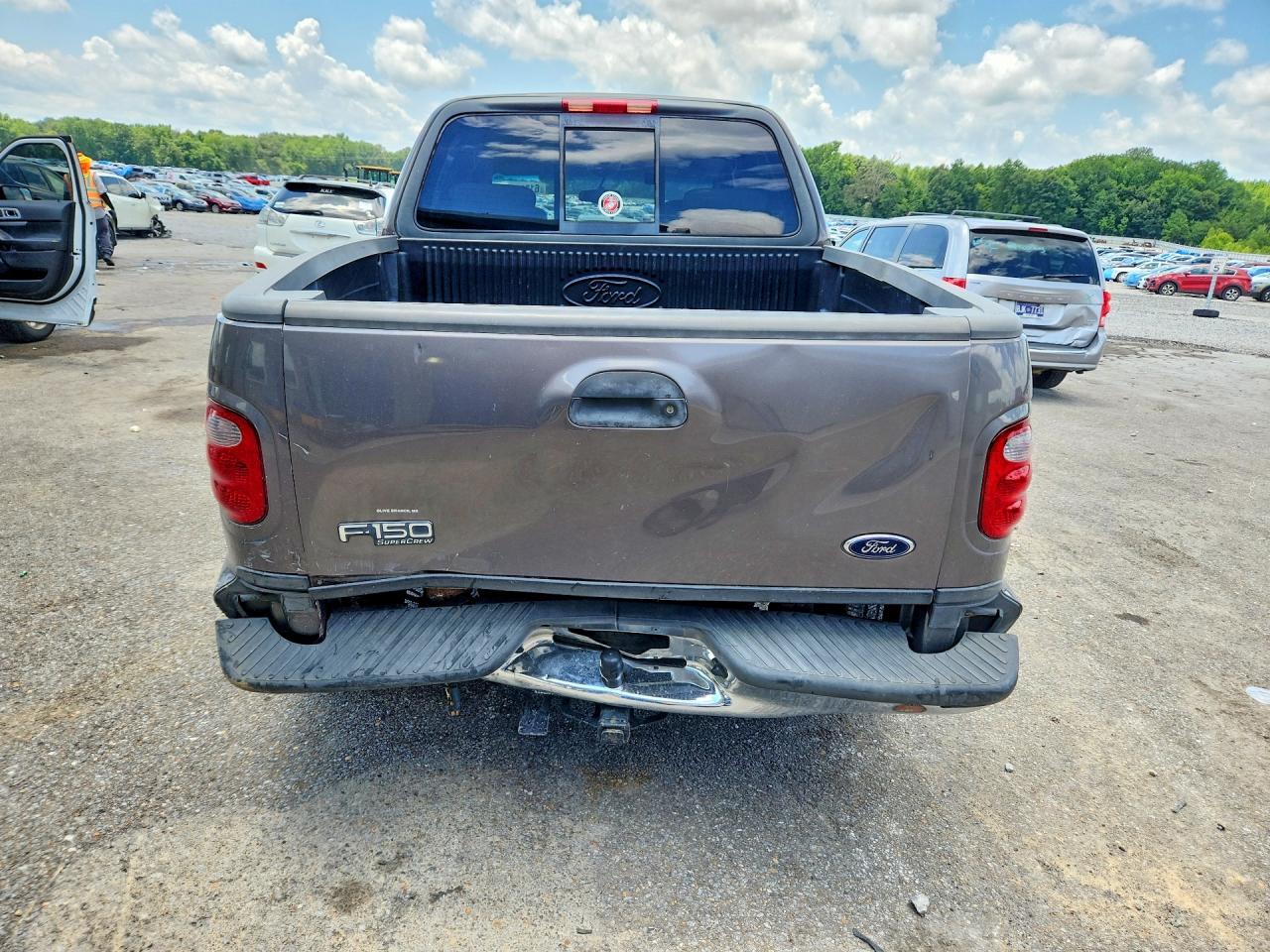 2003 Ford F150 Supercrew Gray vin: 1FTRW07683KC57691