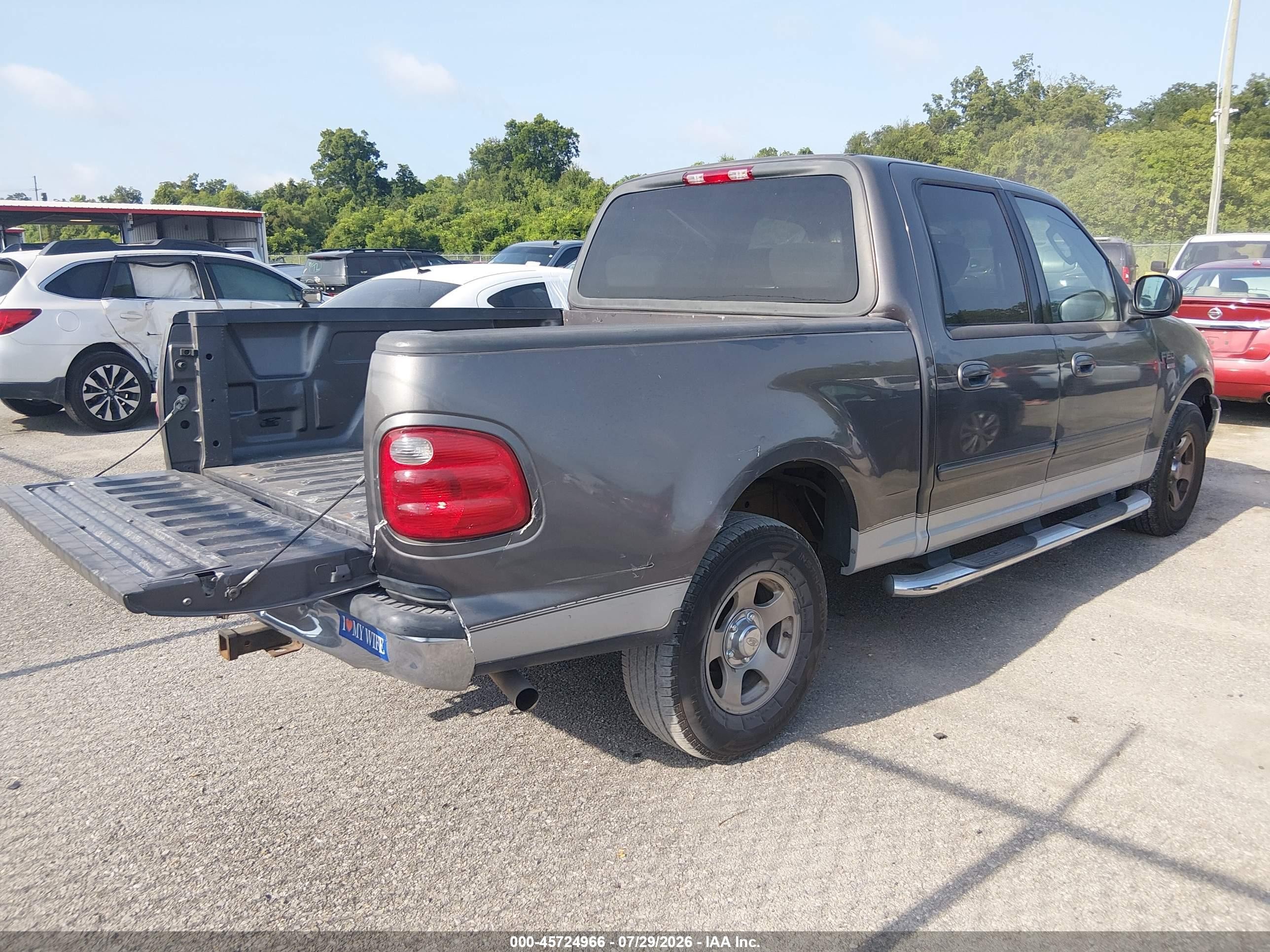2003 Ford F-150 Lariat/xlt Gray vin: 1FTRW07683KD56950