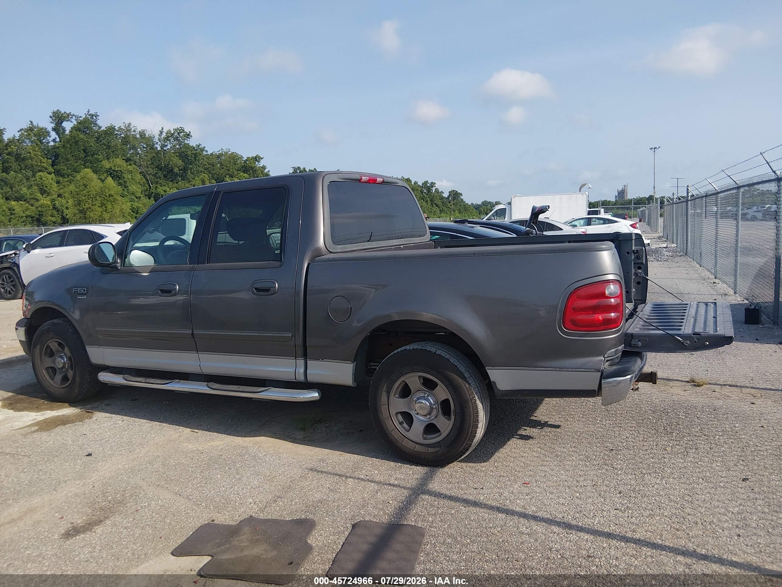 2003 Ford F-150 Lariat/xlt Gray vin: 1FTRW07683KD56950