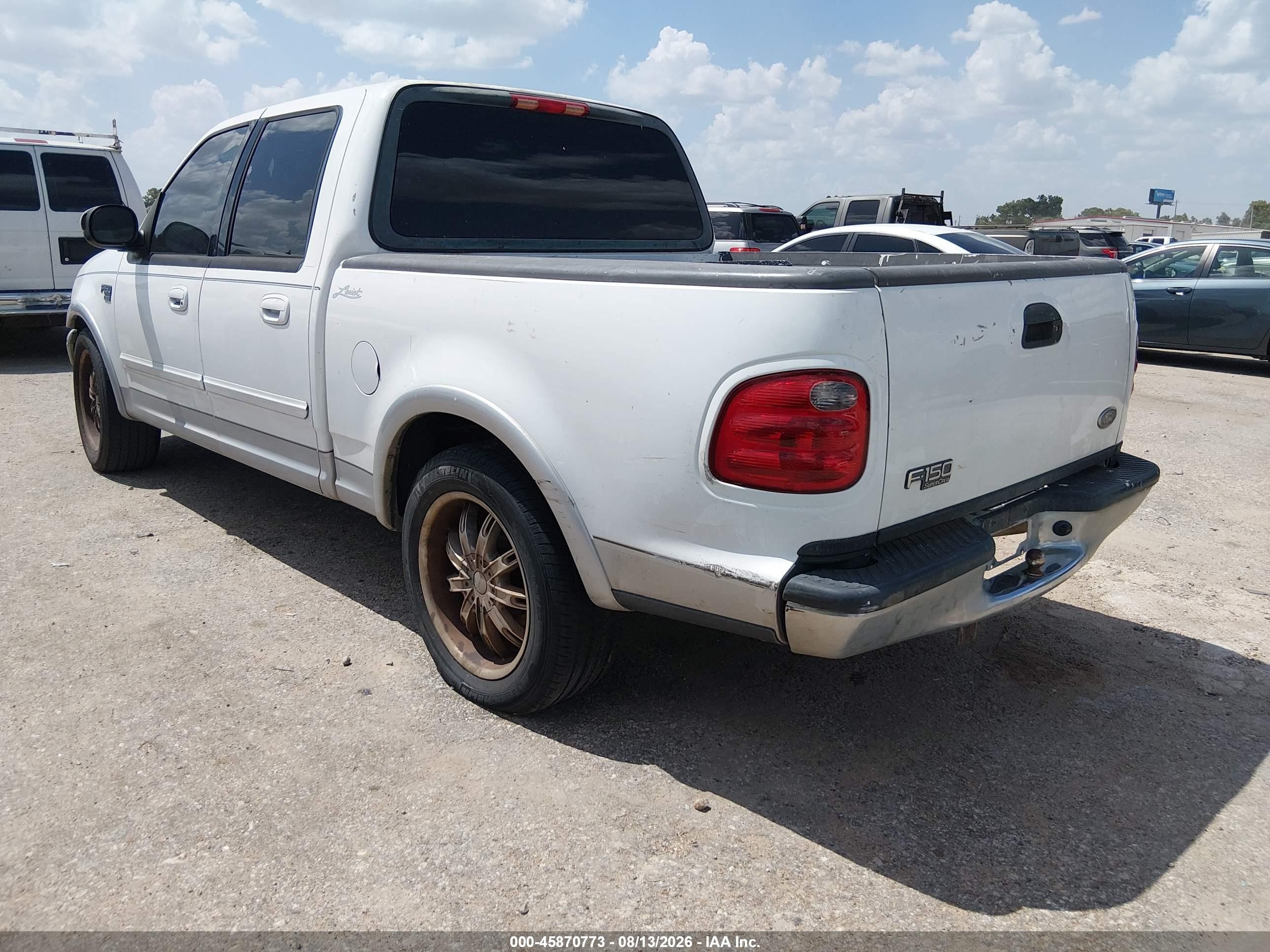 2003 Ford F-150 Lariat/xlt Белый vin: 1FTRW07683KD70590