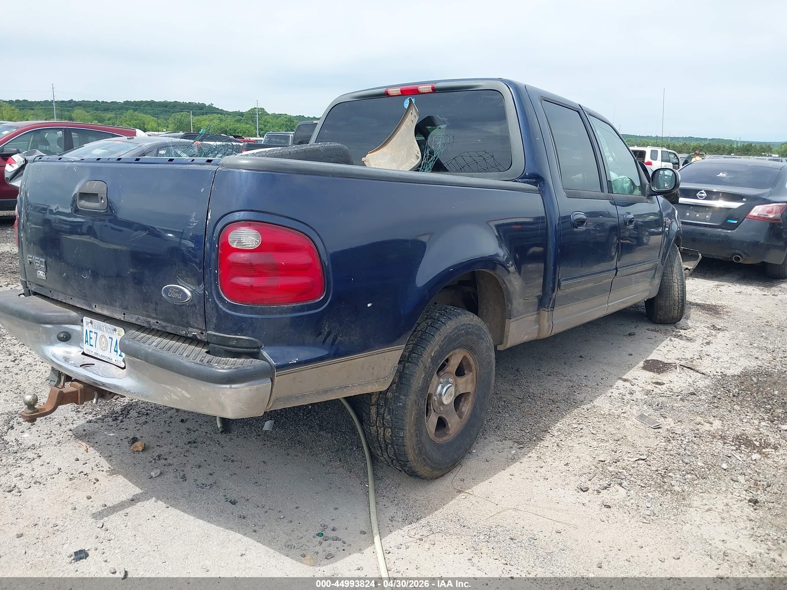 2002 Ford F-150 Lariat/xlt Dark Blue vin: 1FTRW07692KA12168