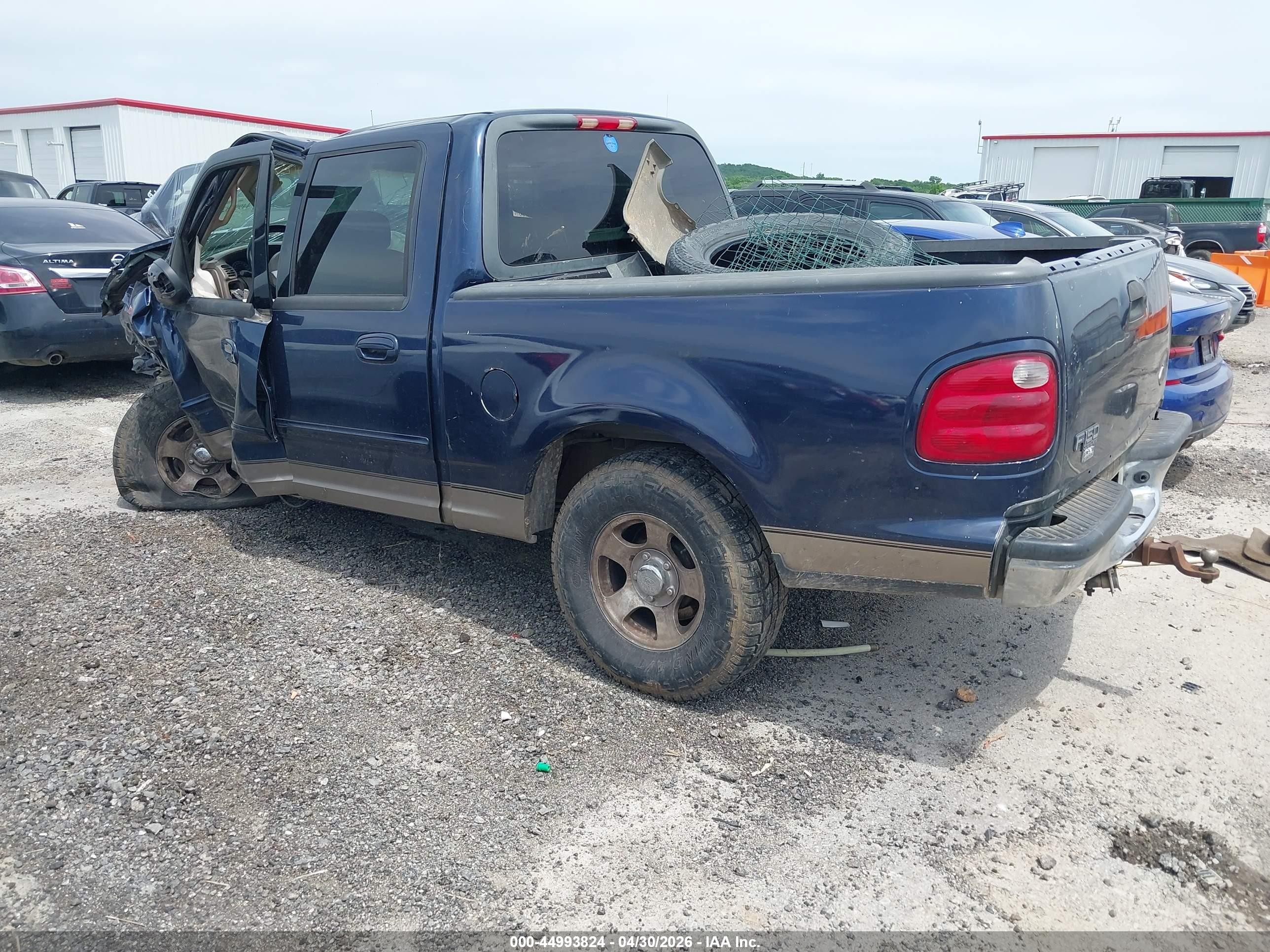 2002 Ford F-150 Lariat/xlt Dark Blue vin: 1FTRW07692KA12168