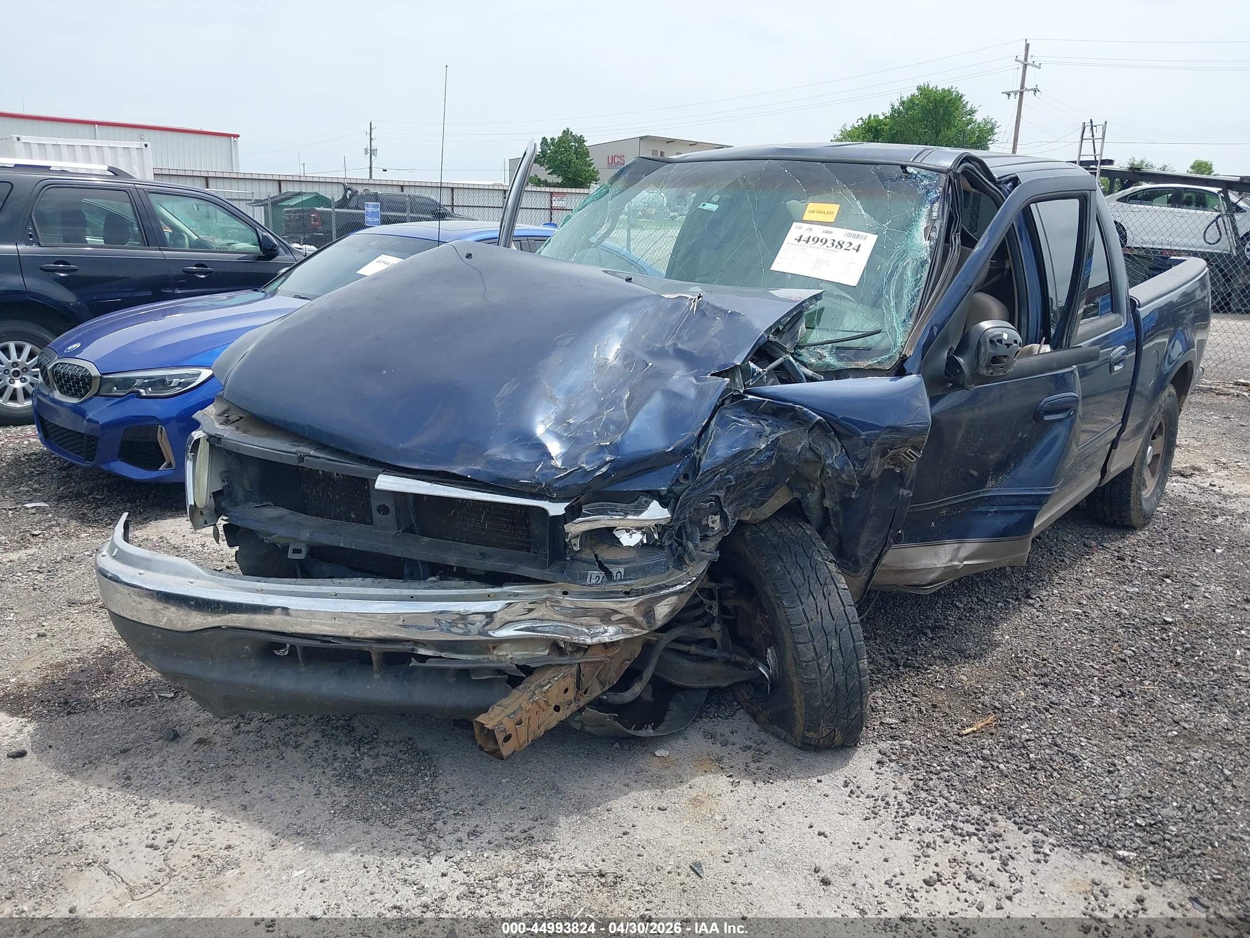 2002 Ford F-150 Lariat/xlt Dark Blue vin: 1FTRW07692KA12168