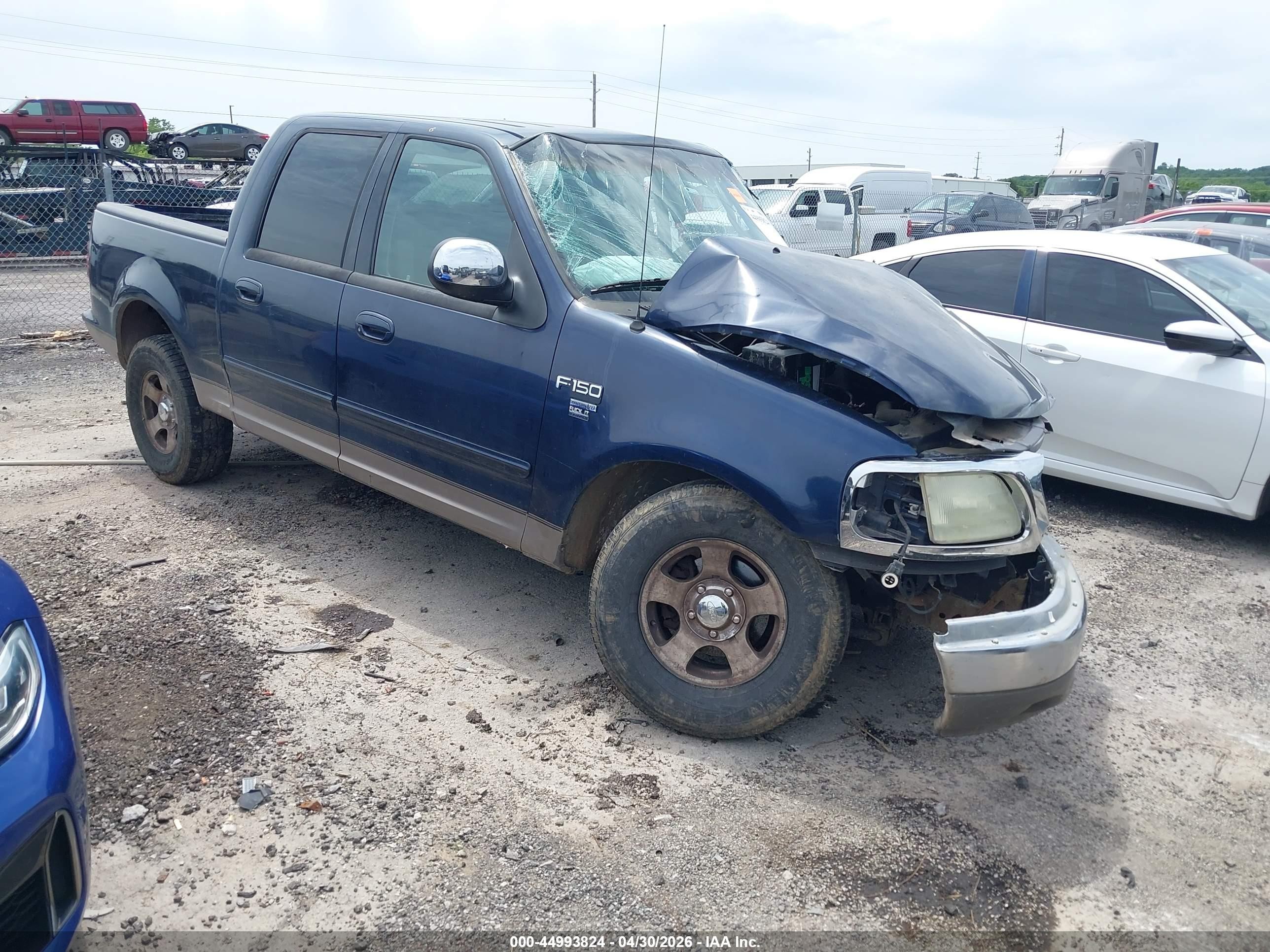 2002 Ford F-150 Lariat/xlt Dark Blue vin: 1FTRW07692KA12168