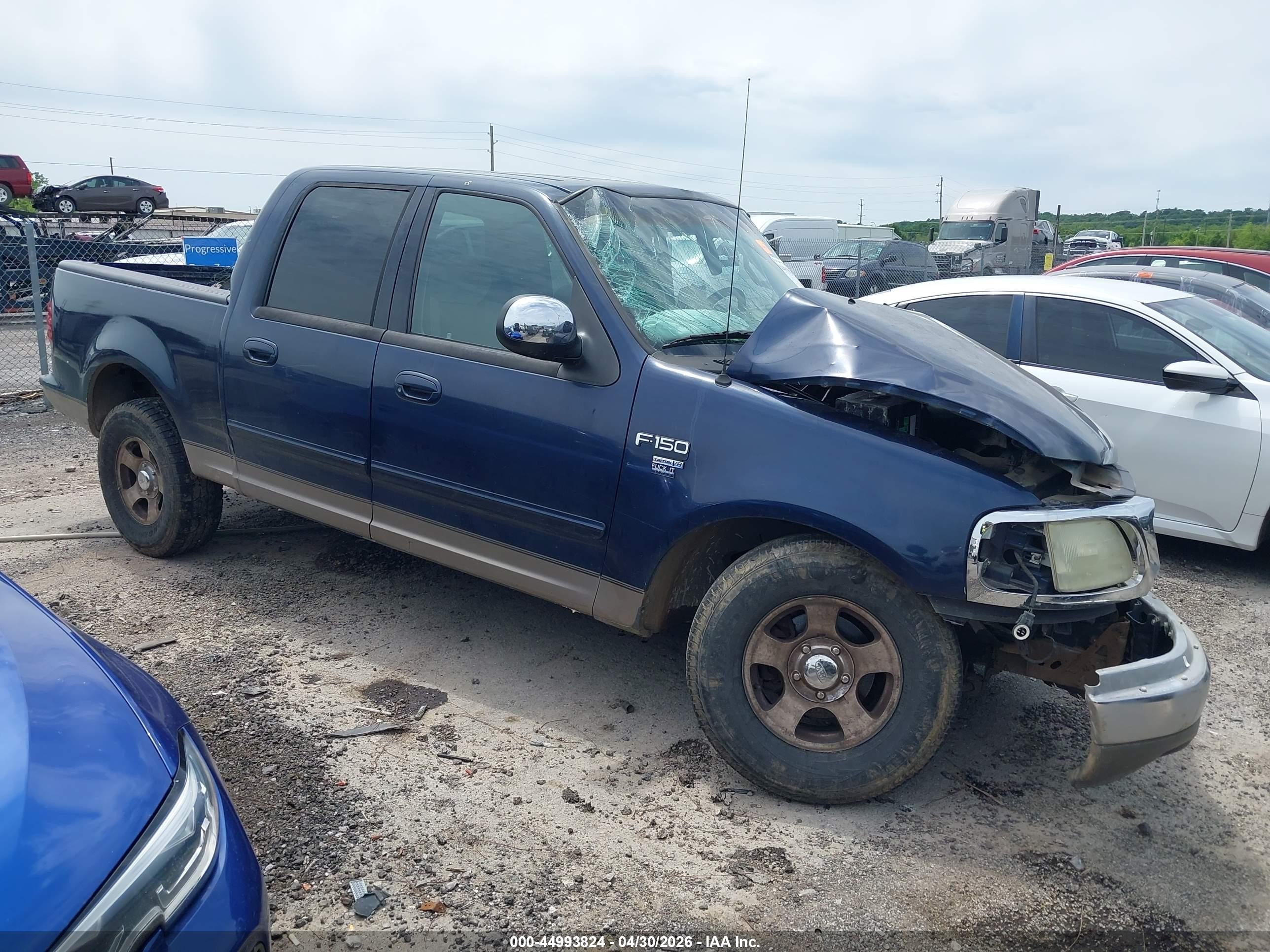 2002 Ford F-150 Lariat/xlt Dark Blue vin: 1FTRW07692KA12168