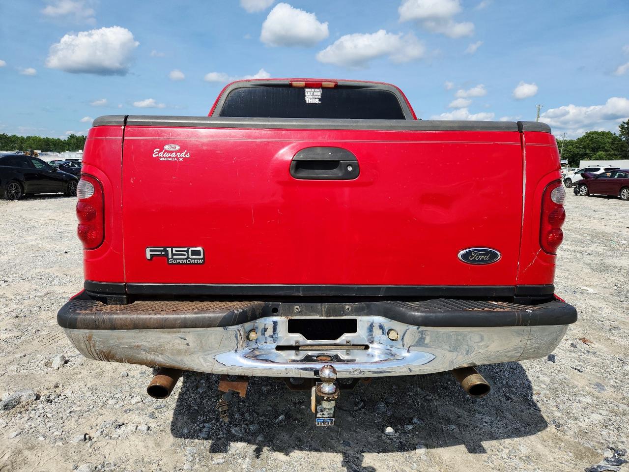 2002 Ford F150 Supercrew Red vin: 1FTRW07692KA12977