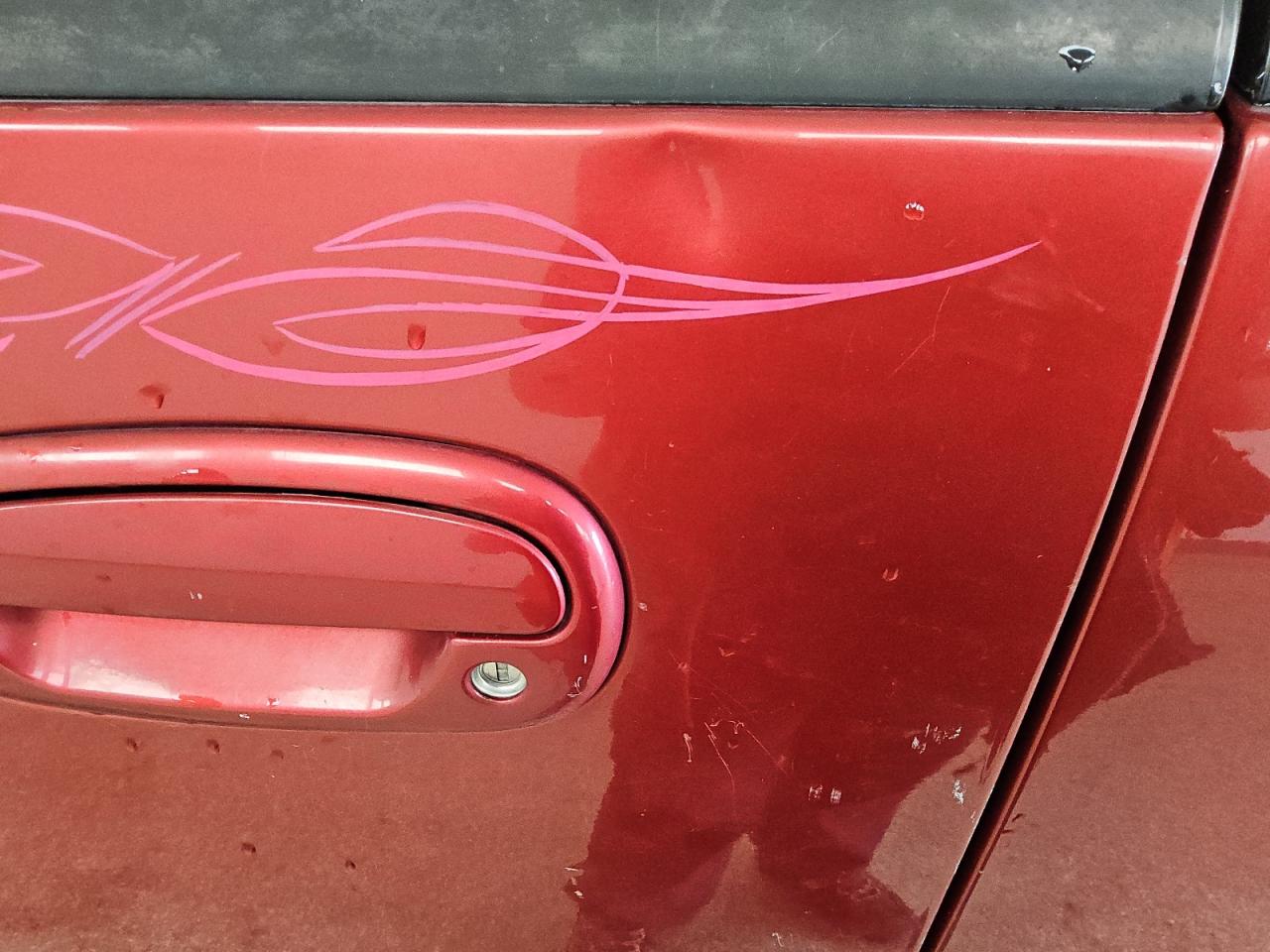 2002 Ford F150 Supercrew Бордовый vin: 1FTRW07692KB56996 Damage: Left Front Door, Dent(S) W/ Paint Dmg, 1 To 2 Inches