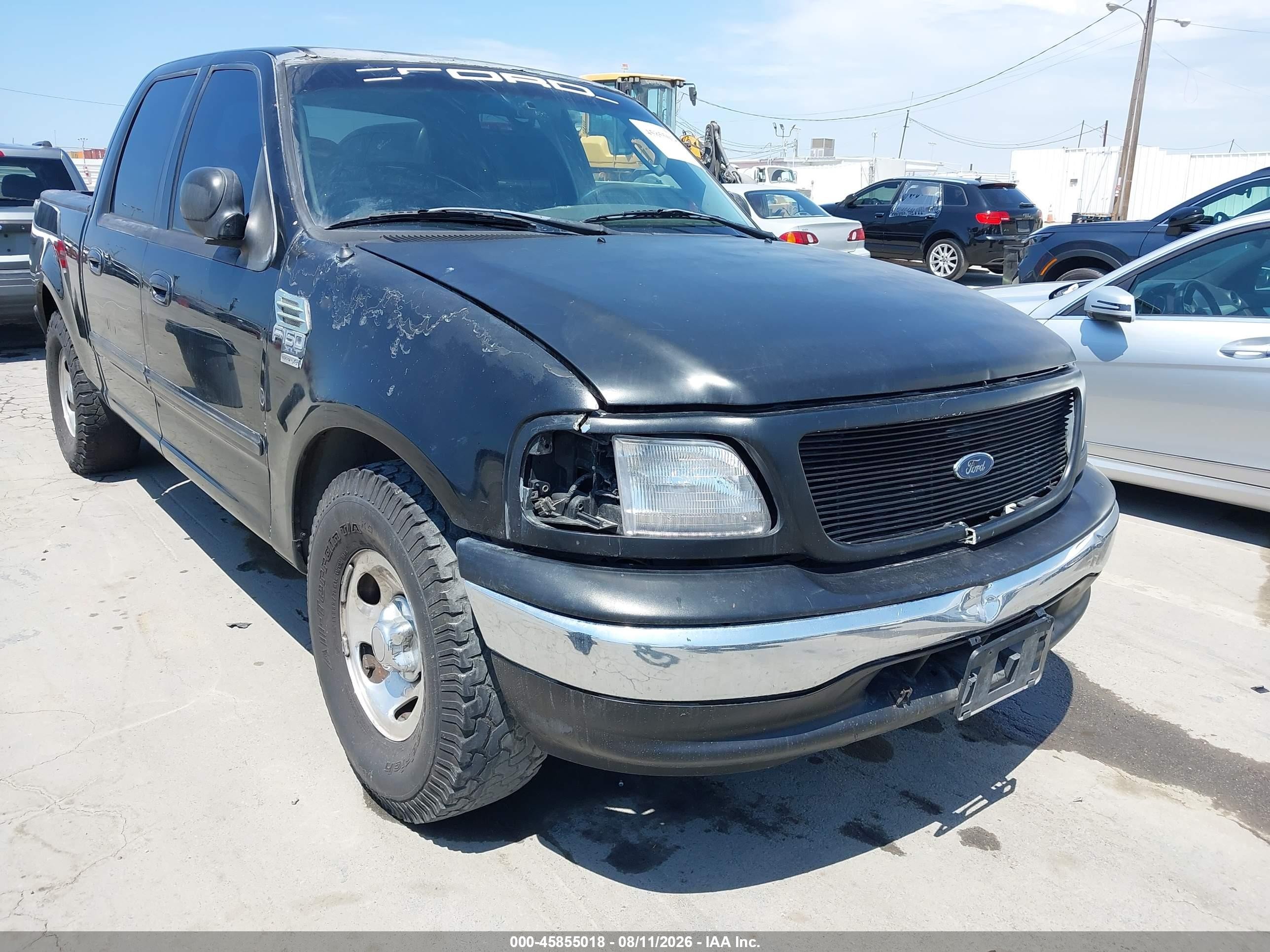 2003 Ford F-150 Lariat/xlt Black vin: 1FTRW07693KC45761