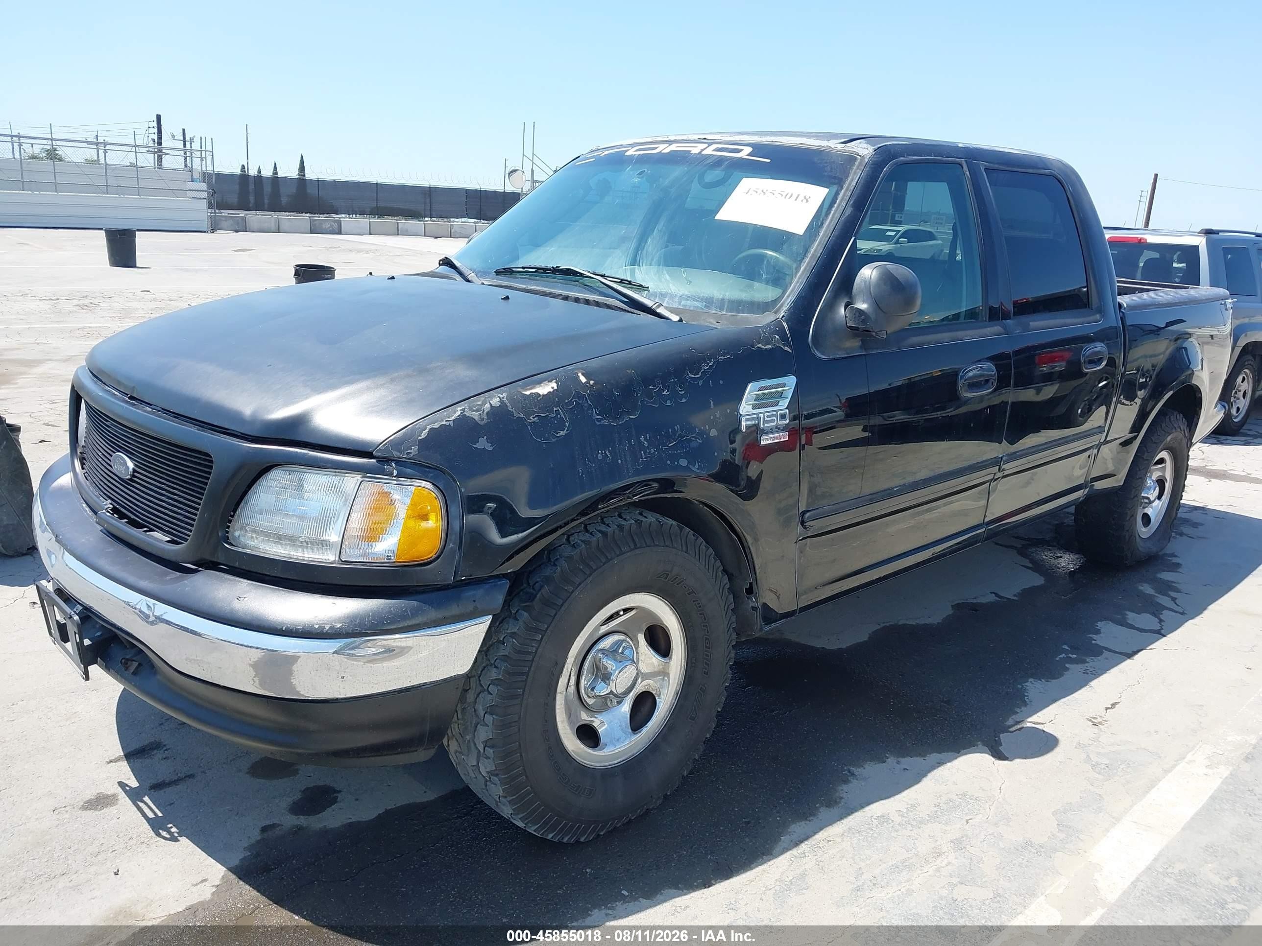 2003 Ford F-150 Lariat/xlt Black vin: 1FTRW07693KC45761