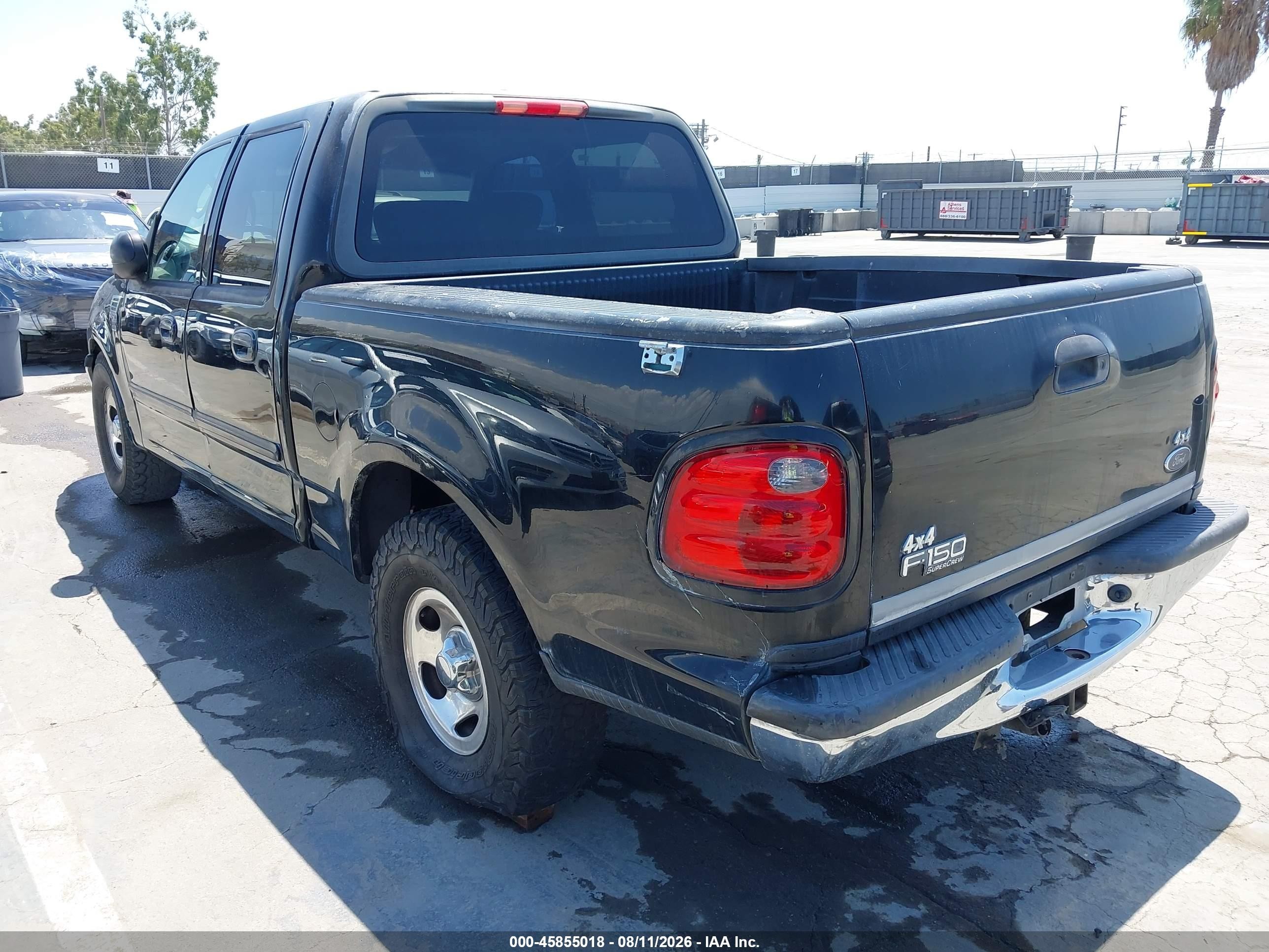 2003 Ford F-150 Lariat/xlt Black vin: 1FTRW07693KC45761