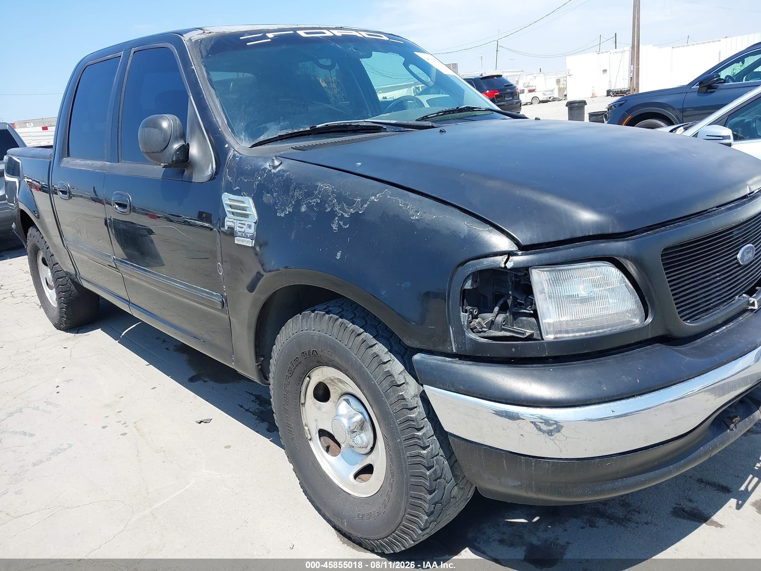 2003 Ford F-150 Lariat/xlt Black vin: 1FTRW07693KC45761