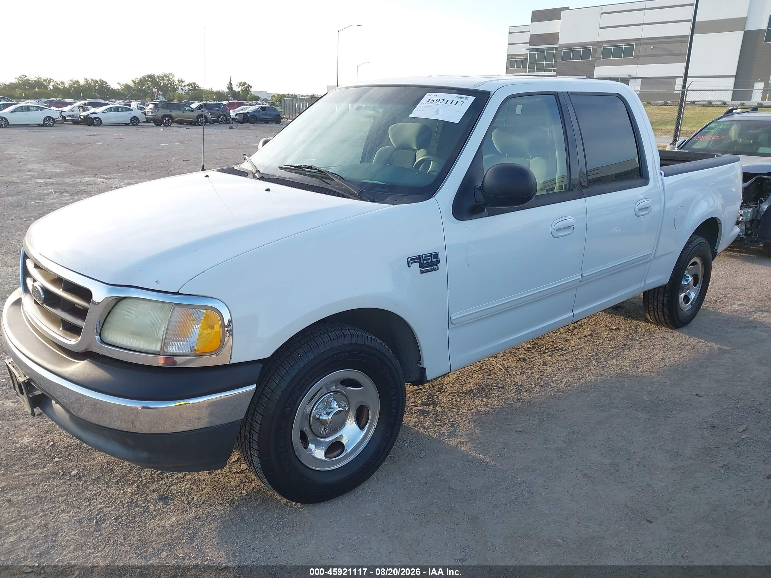 2003 Ford F-150 Lariat/xlt White vin: 1FTRW076X3KA35282