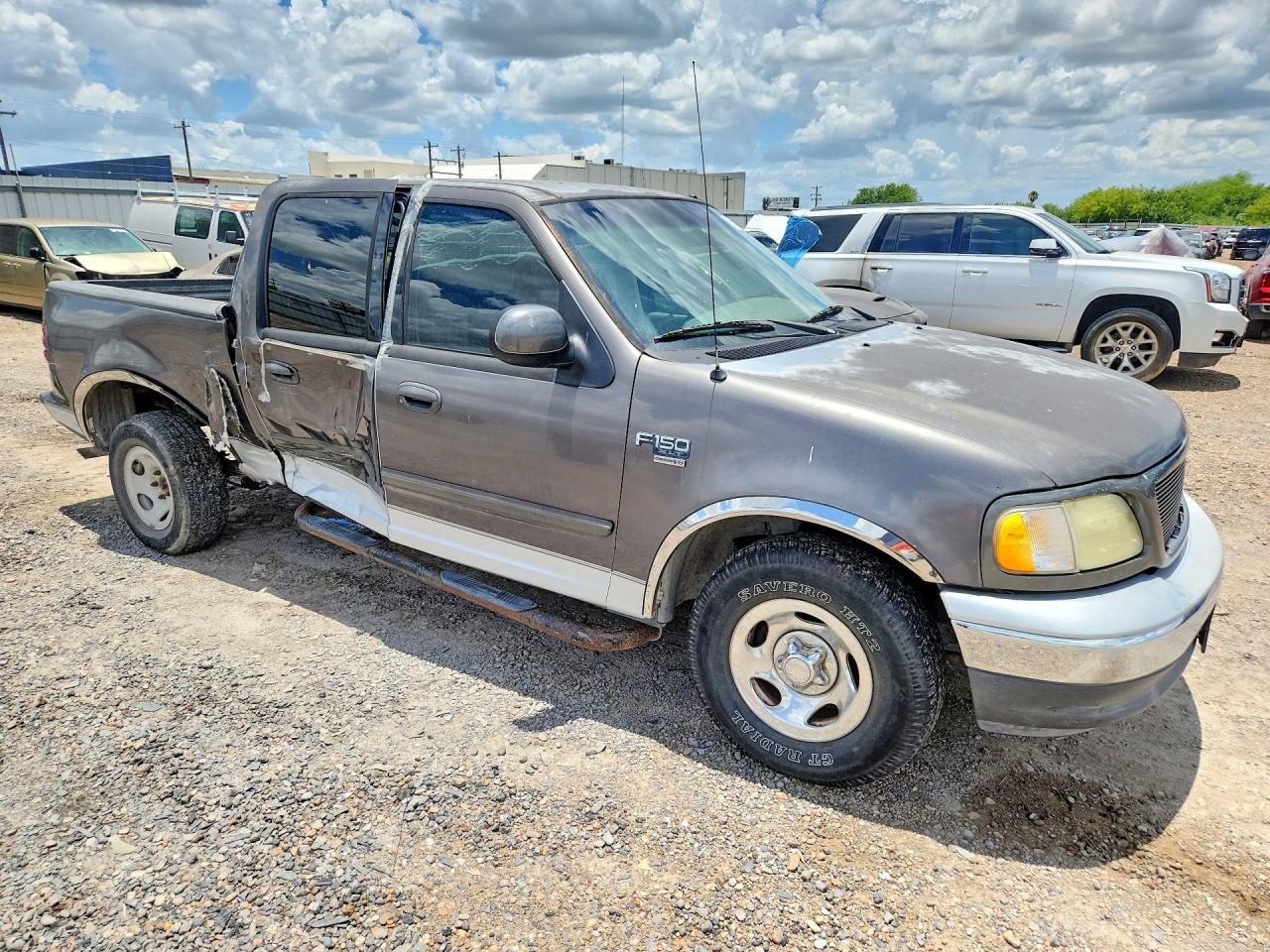 2003 Ford F150 Supercrew Gray vin: 1FTRW076X3KA56441