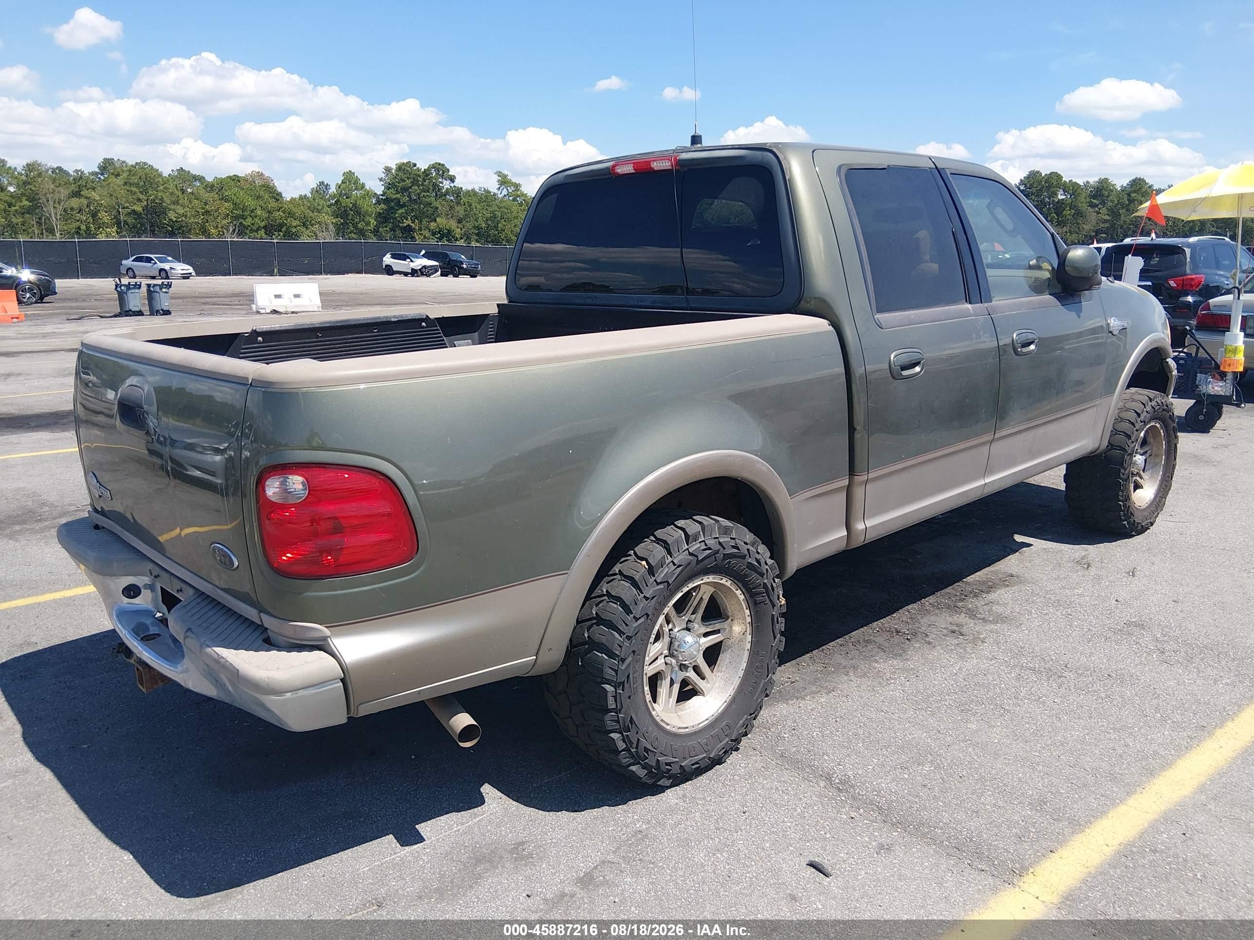 2003 Ford F-150 Lariat/xlt Green vin: 1FTRW076X3KD27420