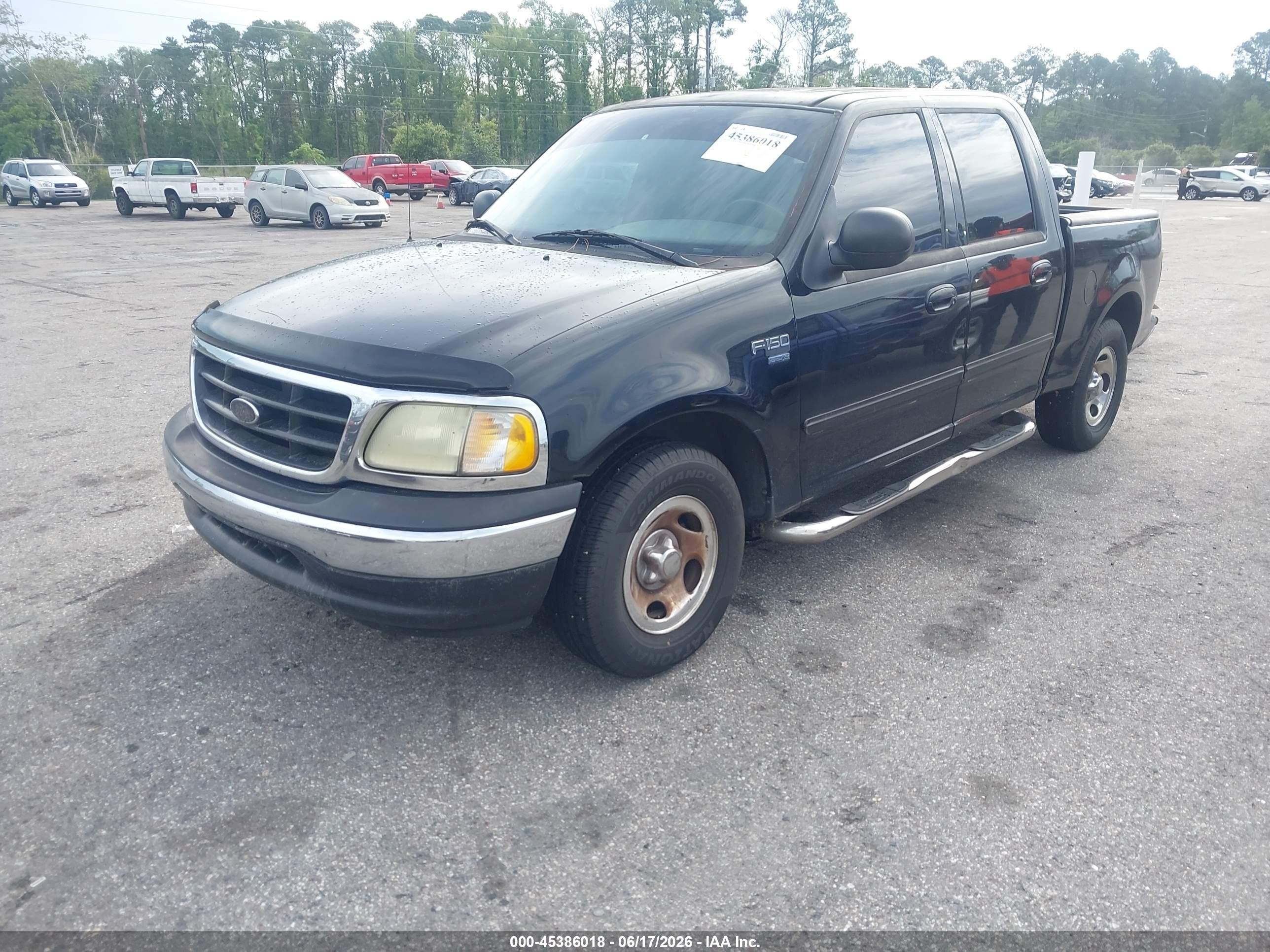 2003 Ford F-150 Lariat/xlt Black vin: 1FTRW076X3KD27840
