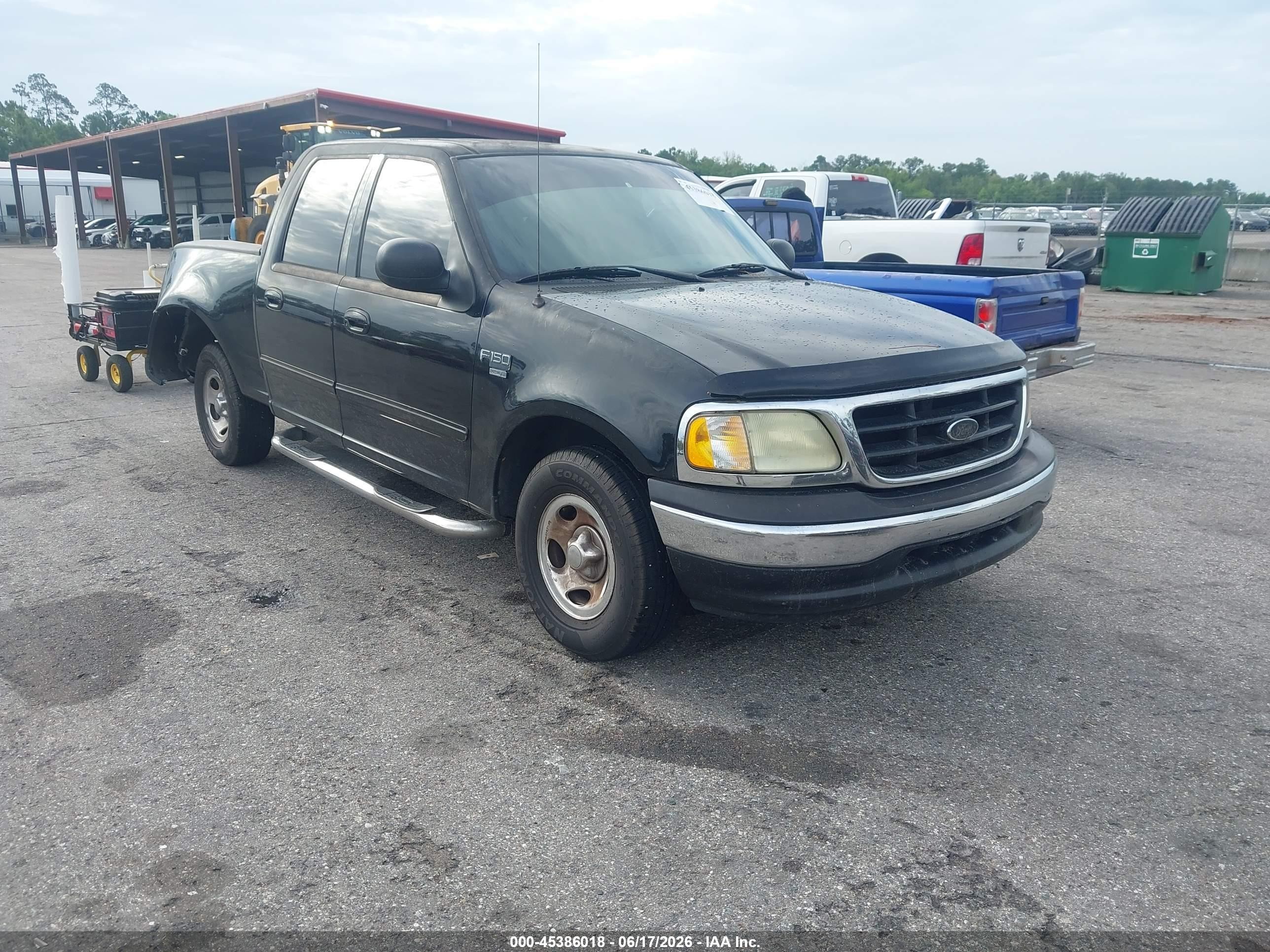2003 Ford F-150 Lariat/xlt Black vin: 1FTRW076X3KD27840
