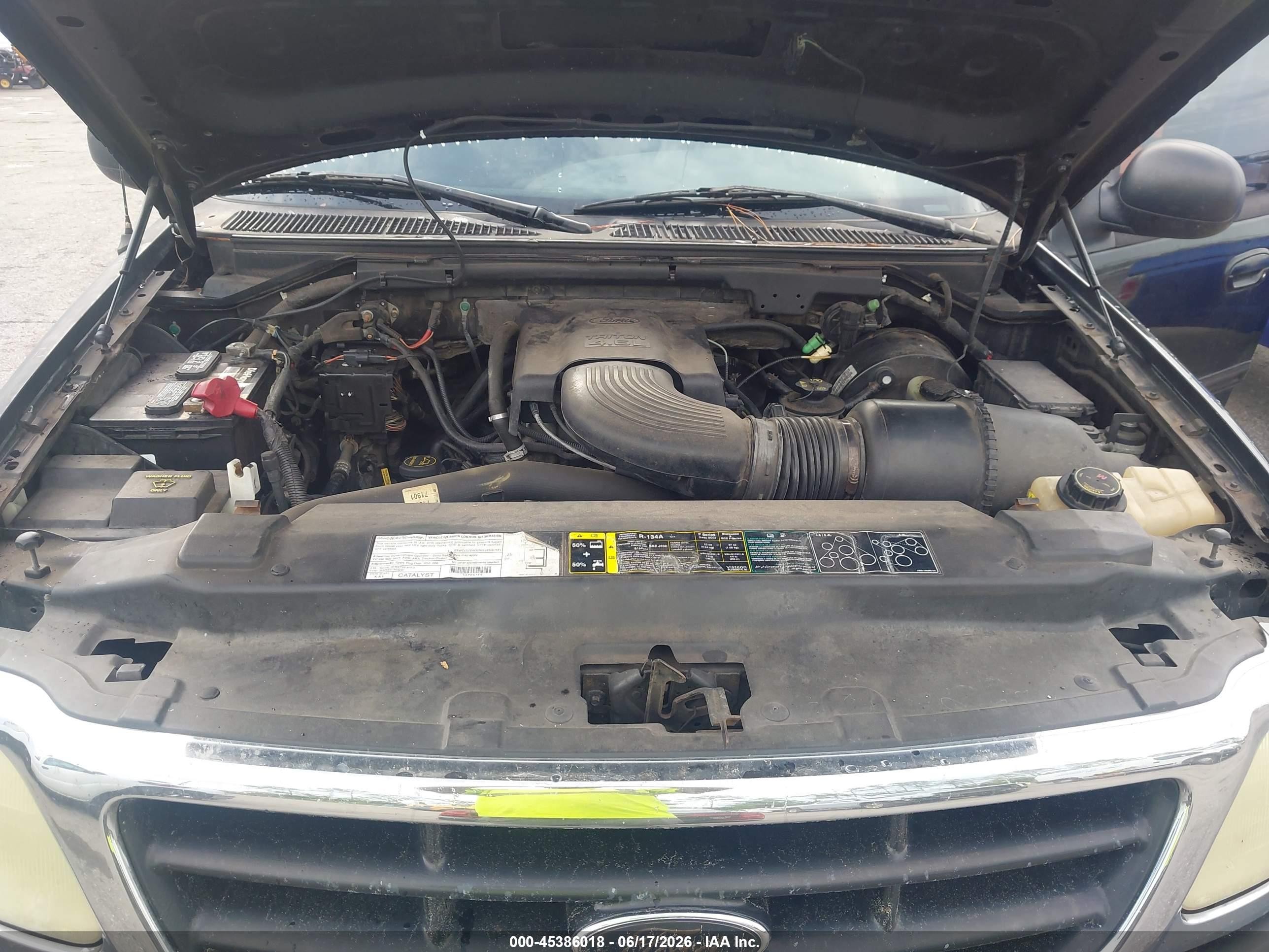 2003 Ford F-150 Lariat/xlt Black vin: 1FTRW076X3KD27840