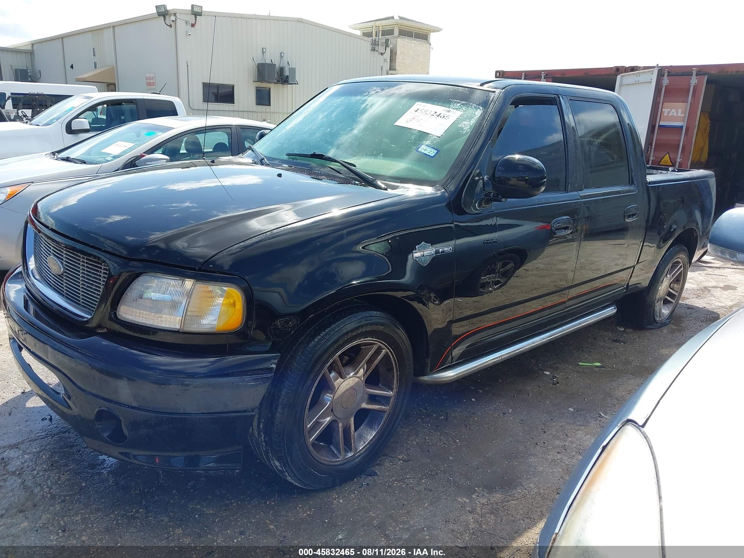 2001 Ford F-150 Harley-davidson Edition/king Ranch Edition/lariat/xlt Black vin: 1FTRW07L01KB34552