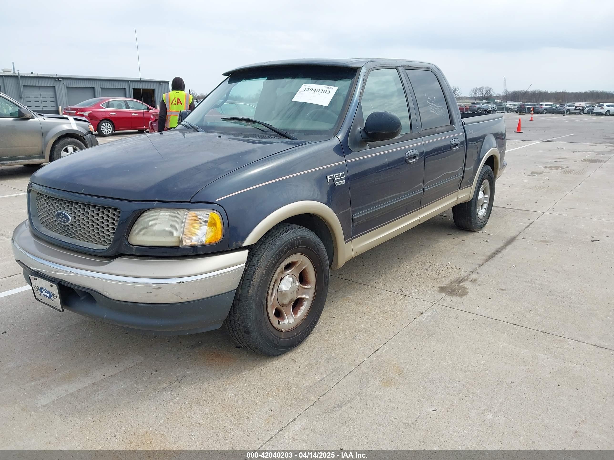 2001 Ford F-150 Supercrew Harley-davidson Edition/king Ranch Edition/lariat/xlt Dark Blue vin: 1FTRW07L01KE17954