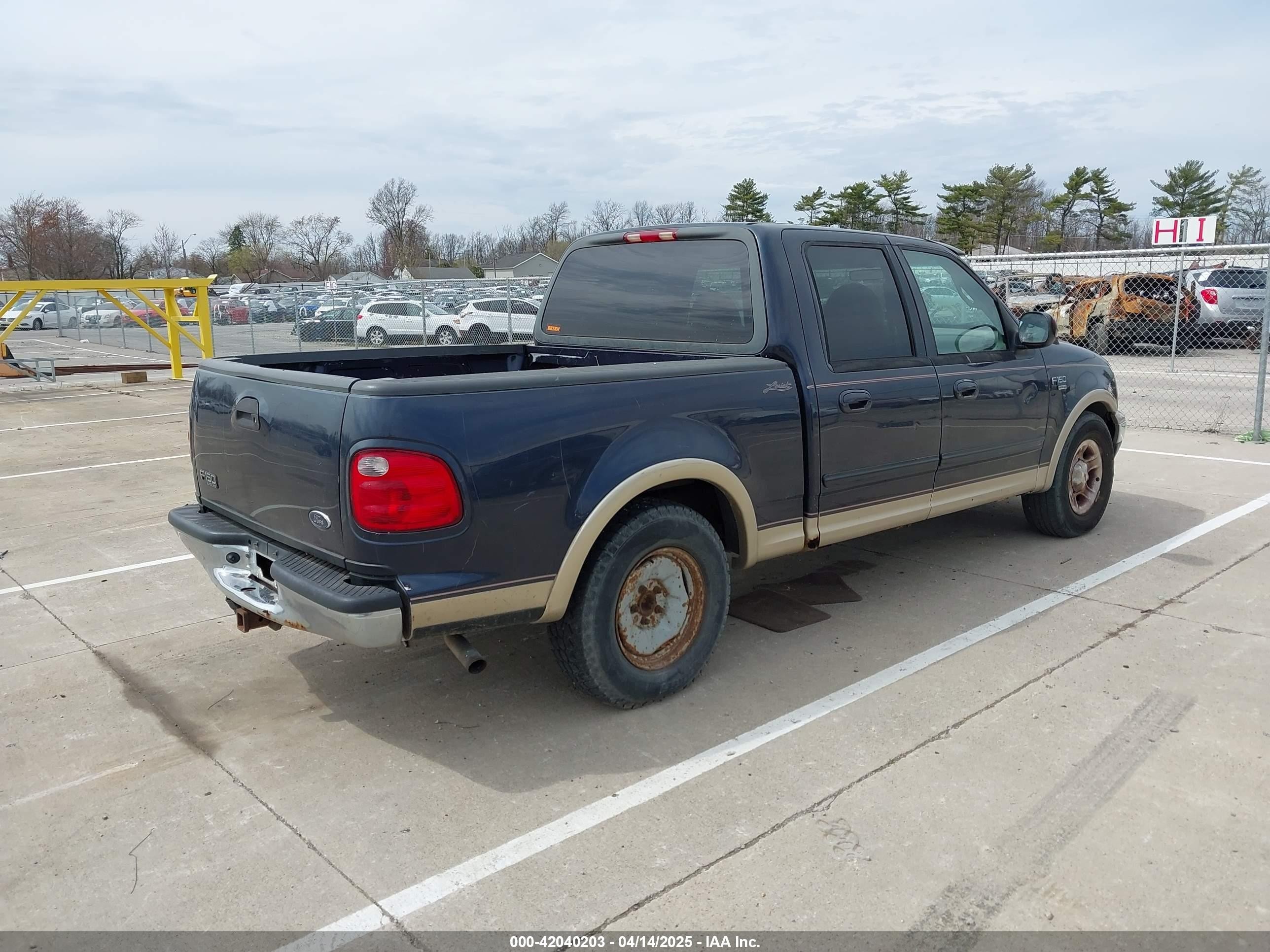 2001 Ford F-150 Supercrew Harley-davidson Edition/king Ranch Edition/lariat/xlt Dark Blue vin: 1FTRW07L01KE17954