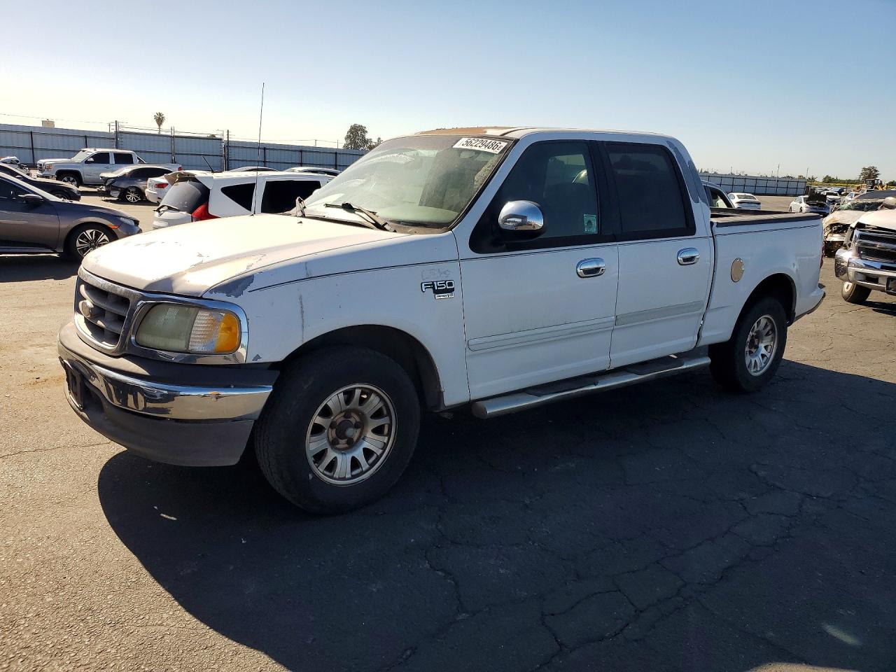 2002 Ford F150 Supercrew White vin: 1FTRW07L02KB57279