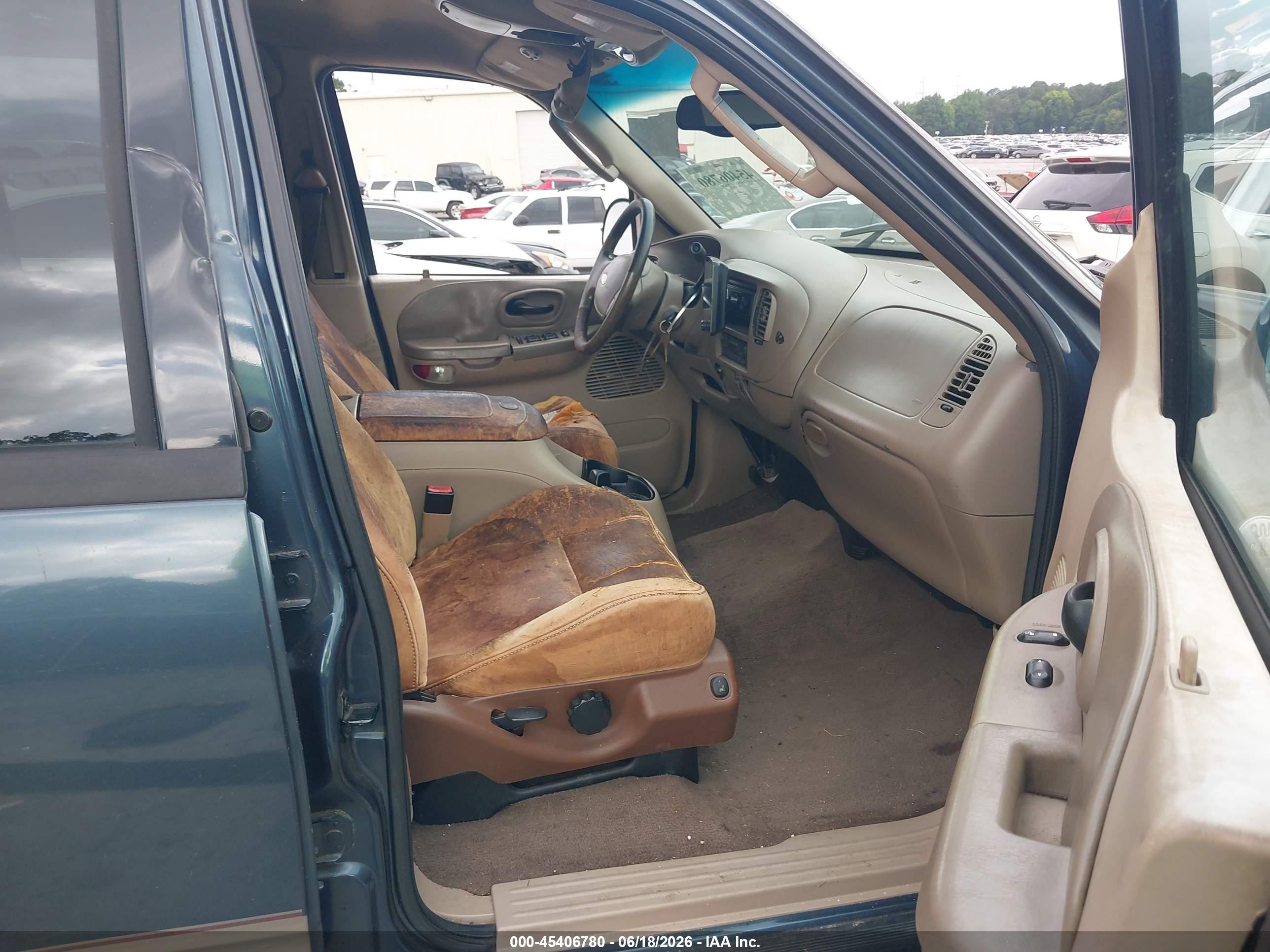 2002 Ford F-150 Lariat/xlt Blue vin: 1FTRW07L02KE36358