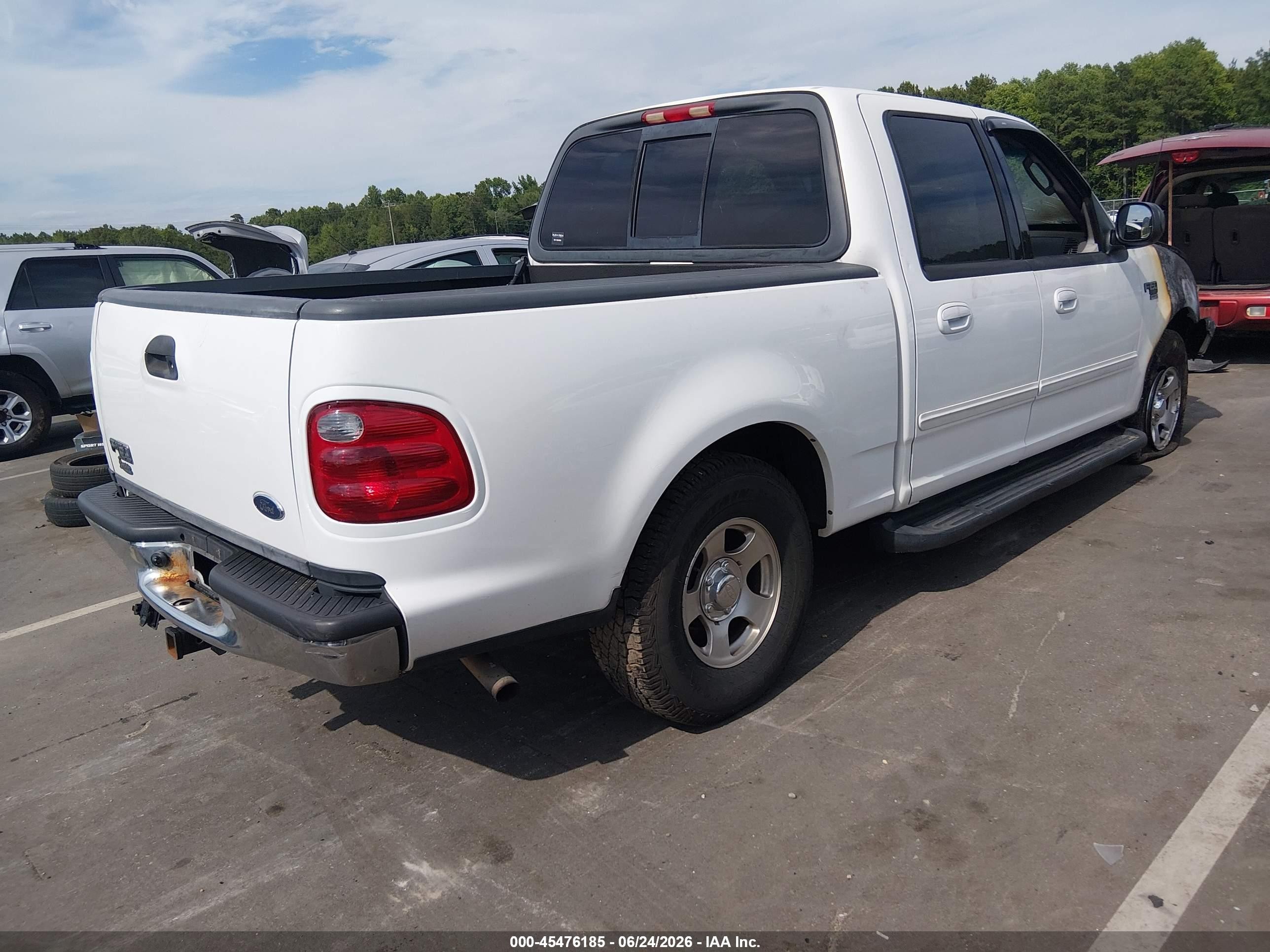 2003 Ford F-150 Lariat/xlt Белый vin: 1FTRW07L03KB18256