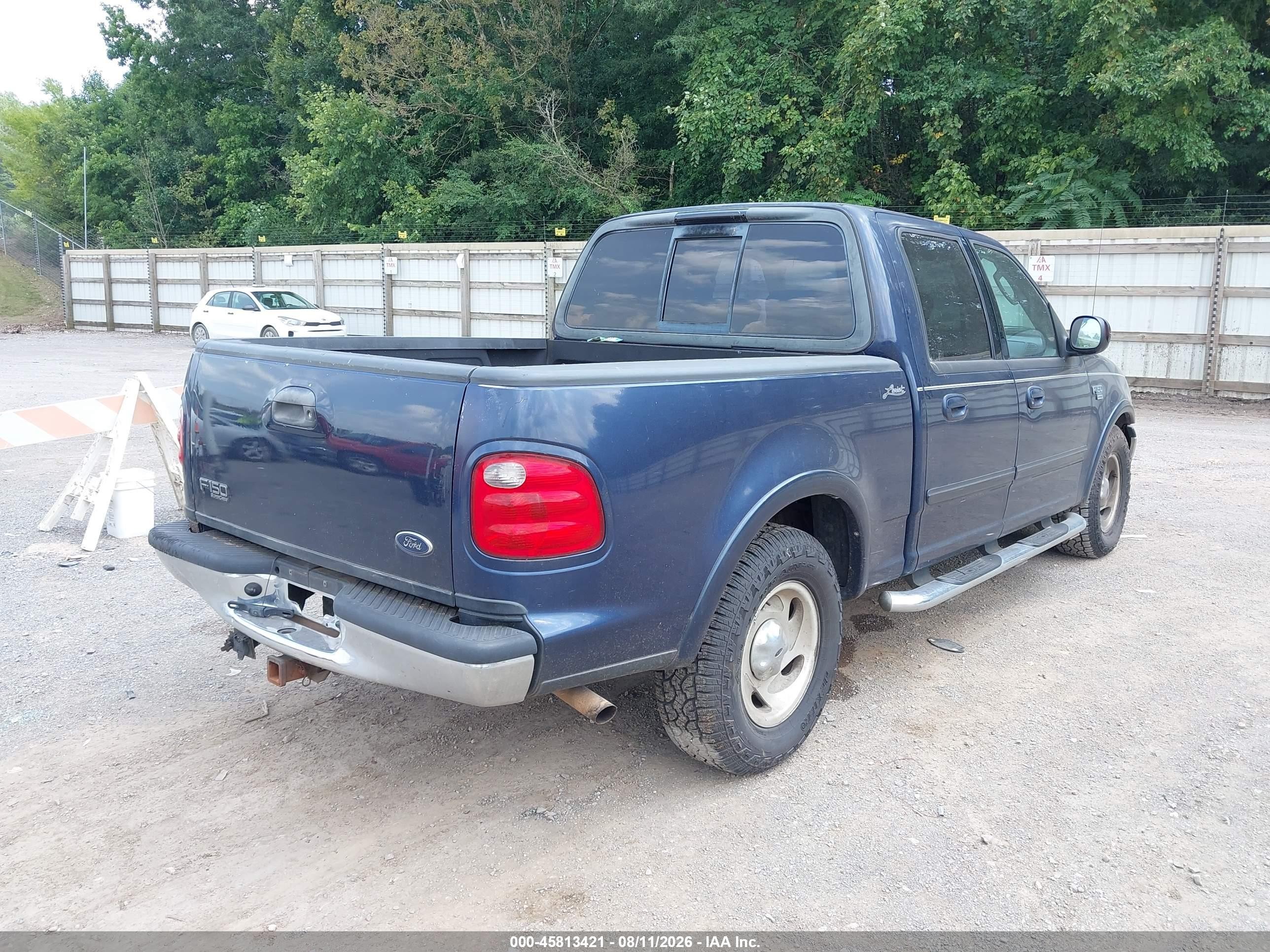 2003 Ford F-150 Lariat/xlt Blue vin: 1FTRW07L03KB63830