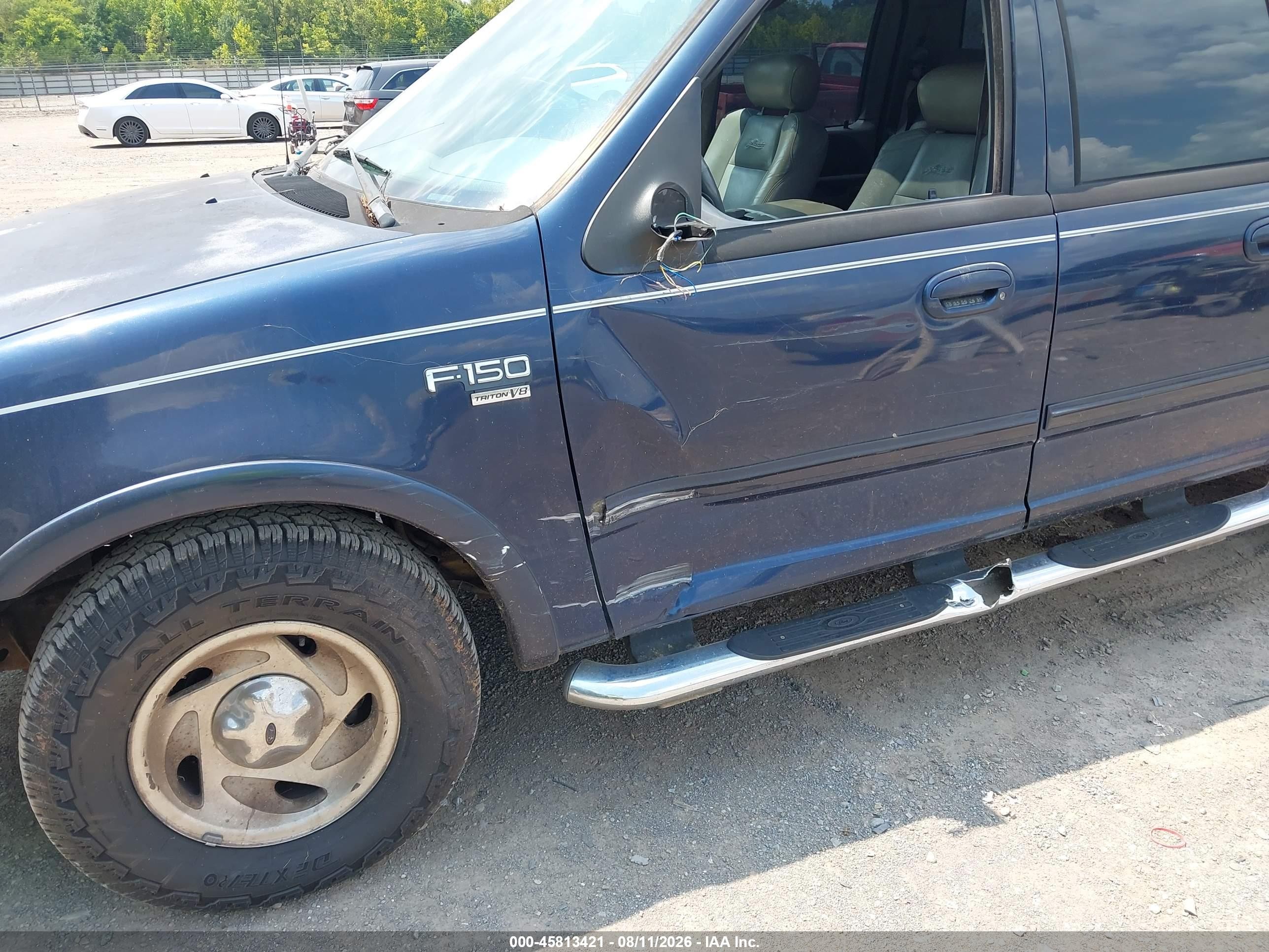 2003 Ford F-150 Lariat/xlt Blue vin: 1FTRW07L03KB63830