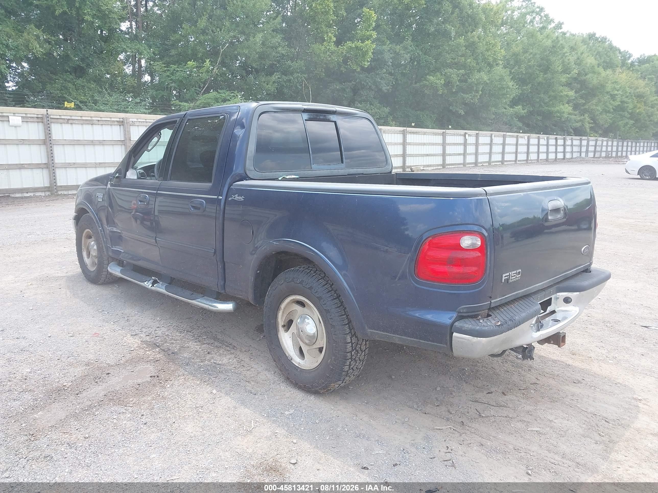 2003 Ford F-150 Lariat/xlt Blue vin: 1FTRW07L03KB63830