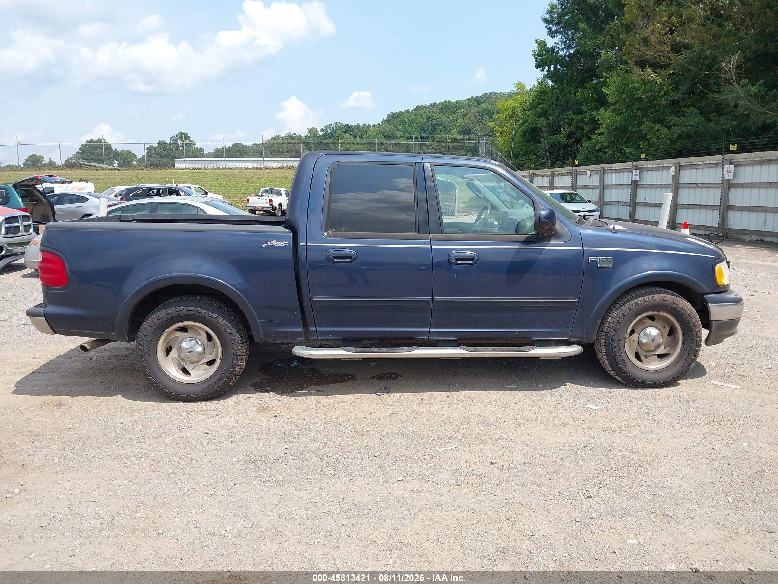 2003 Ford F-150 Lariat/xlt Blue vin: 1FTRW07L03KB63830