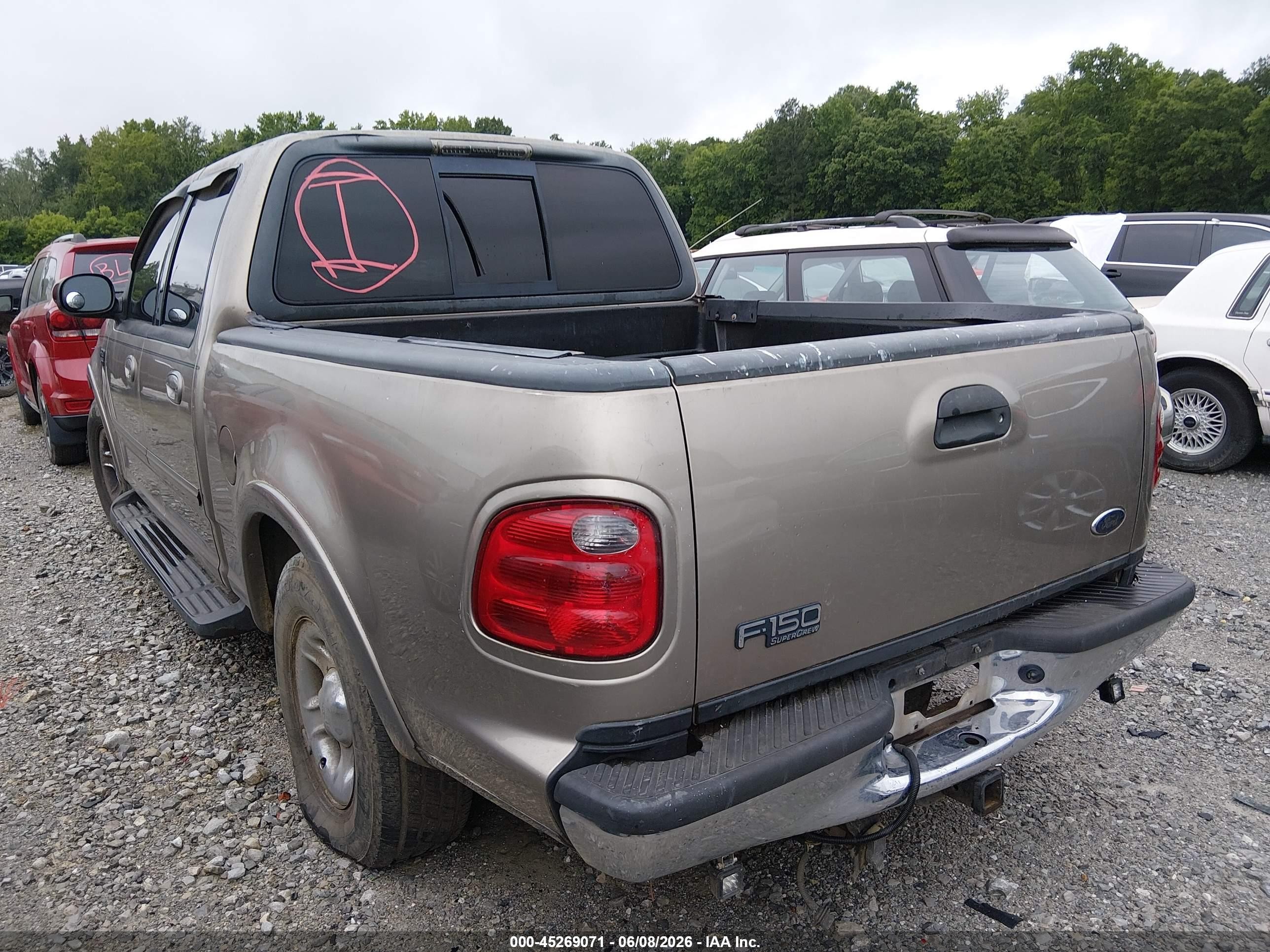 2001 Ford F-150 Harley-davidson Edition/king Ranch Edition/lariat/xlt Cream vin: 1FTRW07L11KC48835