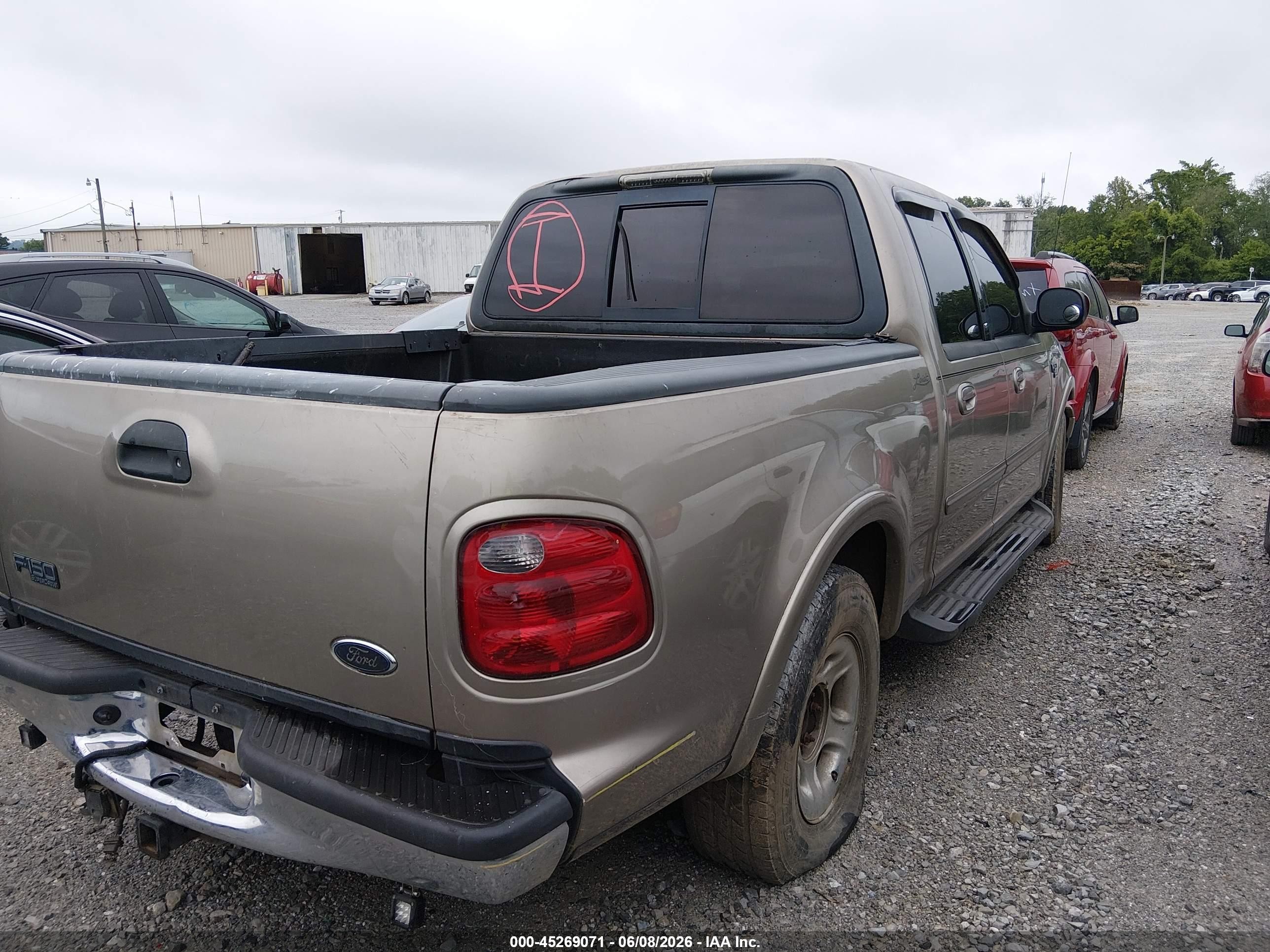 2001 Ford F-150 Harley-davidson Edition/king Ranch Edition/lariat/xlt Cream vin: 1FTRW07L11KC48835