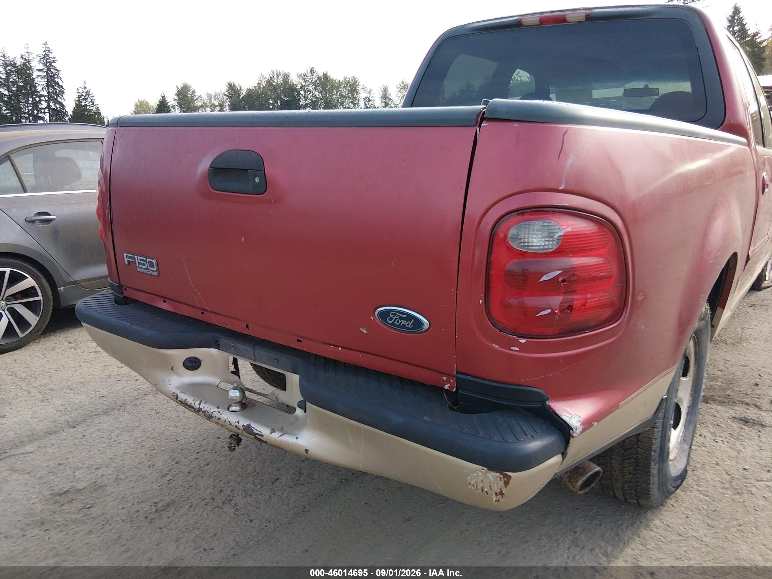 2001 Ford F-150 Harley-davidson Edition/king Ranch Edition/lariat/xlt Бордовый vin: 1FTRW07L11KD64519