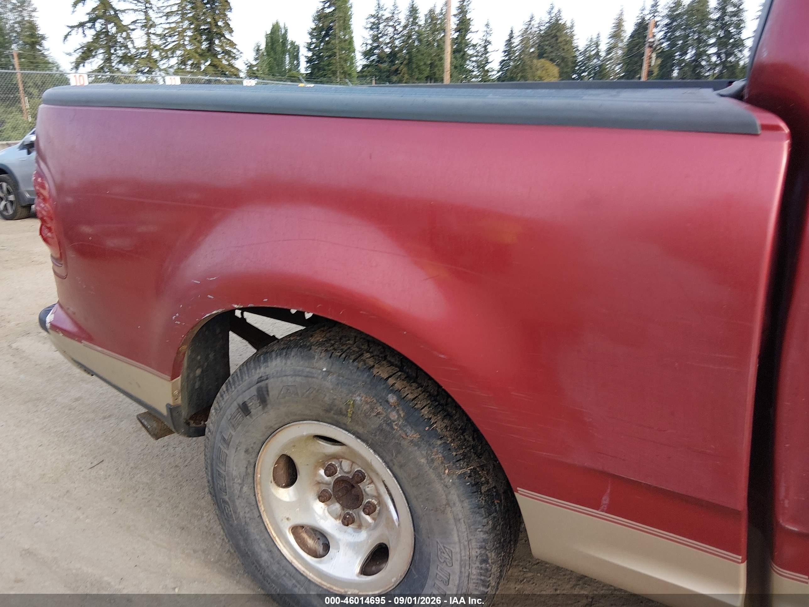2001 Ford F-150 Harley-davidson Edition/king Ranch Edition/lariat/xlt Бордовый vin: 1FTRW07L11KD64519
