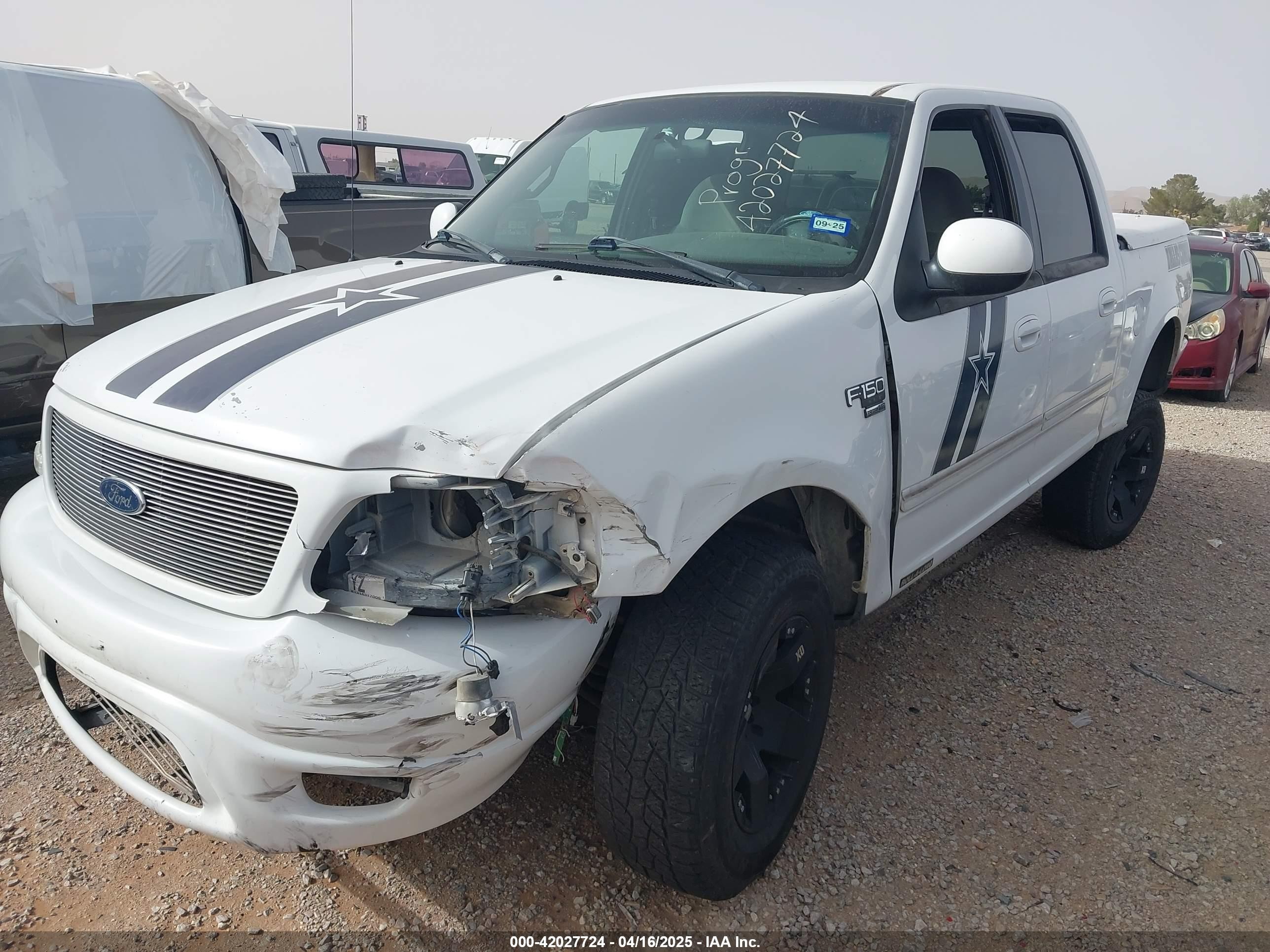 2001 Ford F-150 Supercrew Harley-davidson Edition/king Ranch Edition/lariat/xlt Белый vin: 1FTRW07L11KE13153