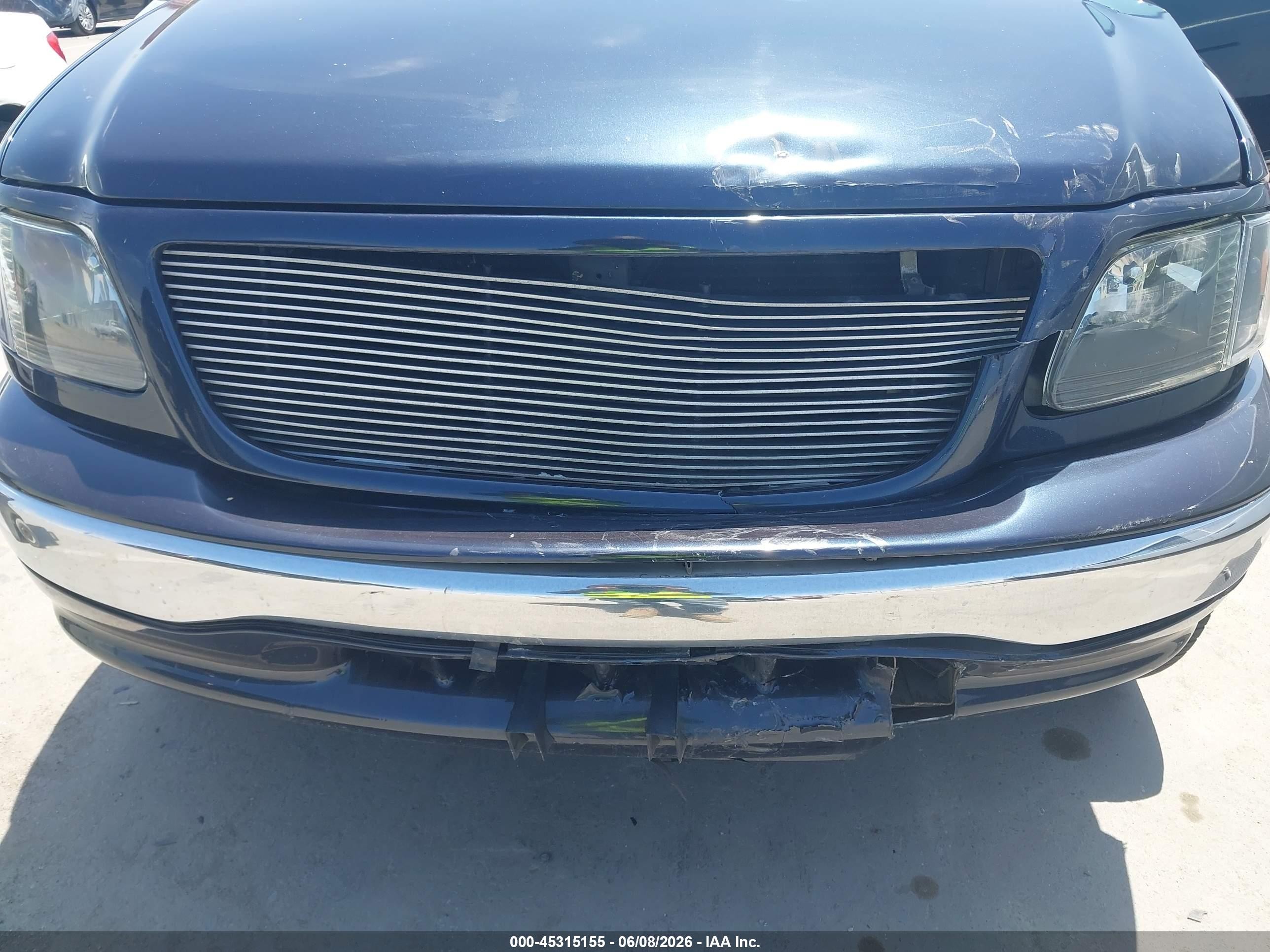 2001 Ford F-150 Harley-davidson Edition/king Ranch Edition/lariat/xlt Blue vin: 1FTRW07L11KE21544