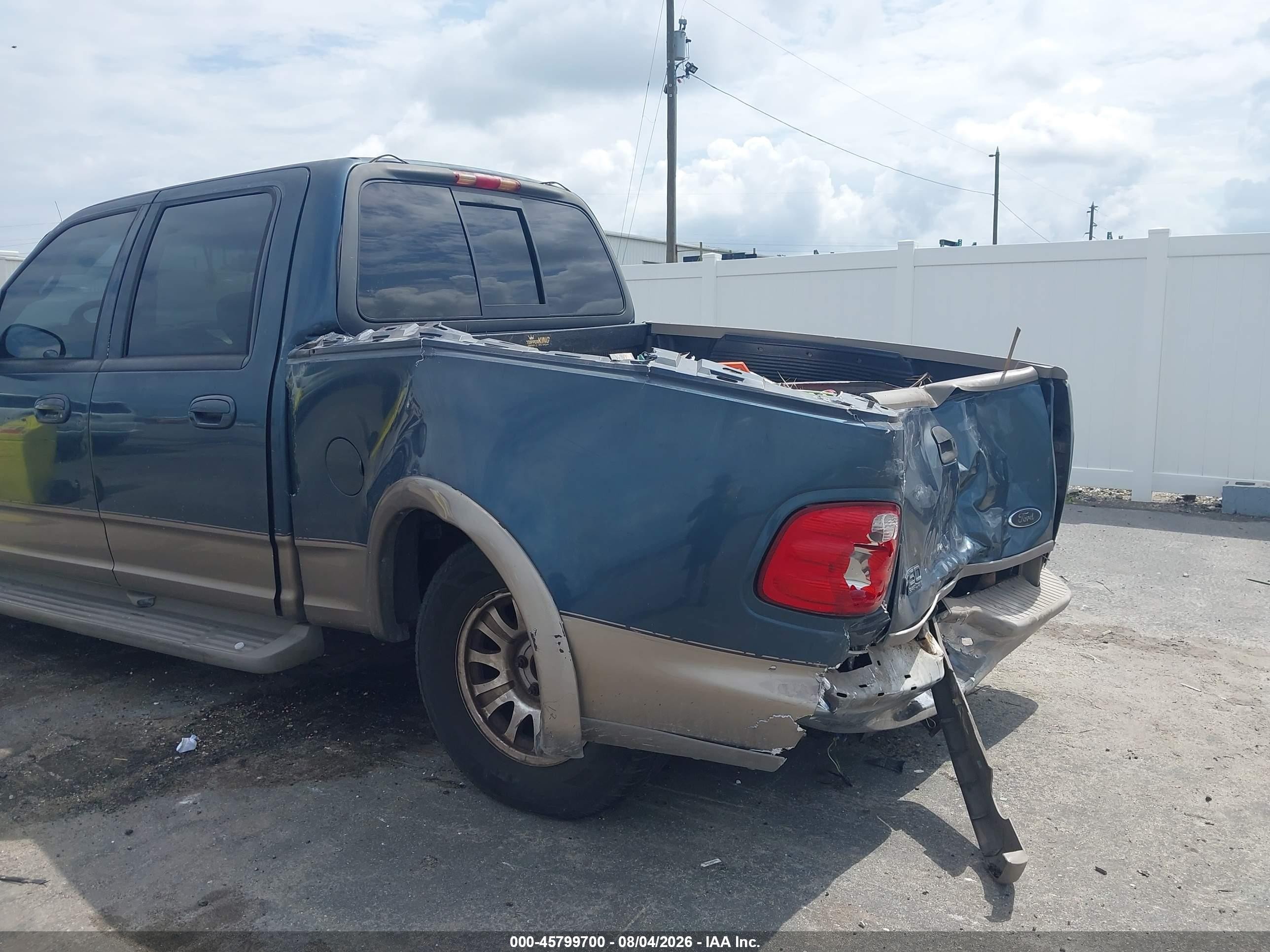 2001 Ford F-150 Harley-davidson Edition/king Ranch Edition/lariat/xlt Navy vin: 1FTRW07L11KF74005
