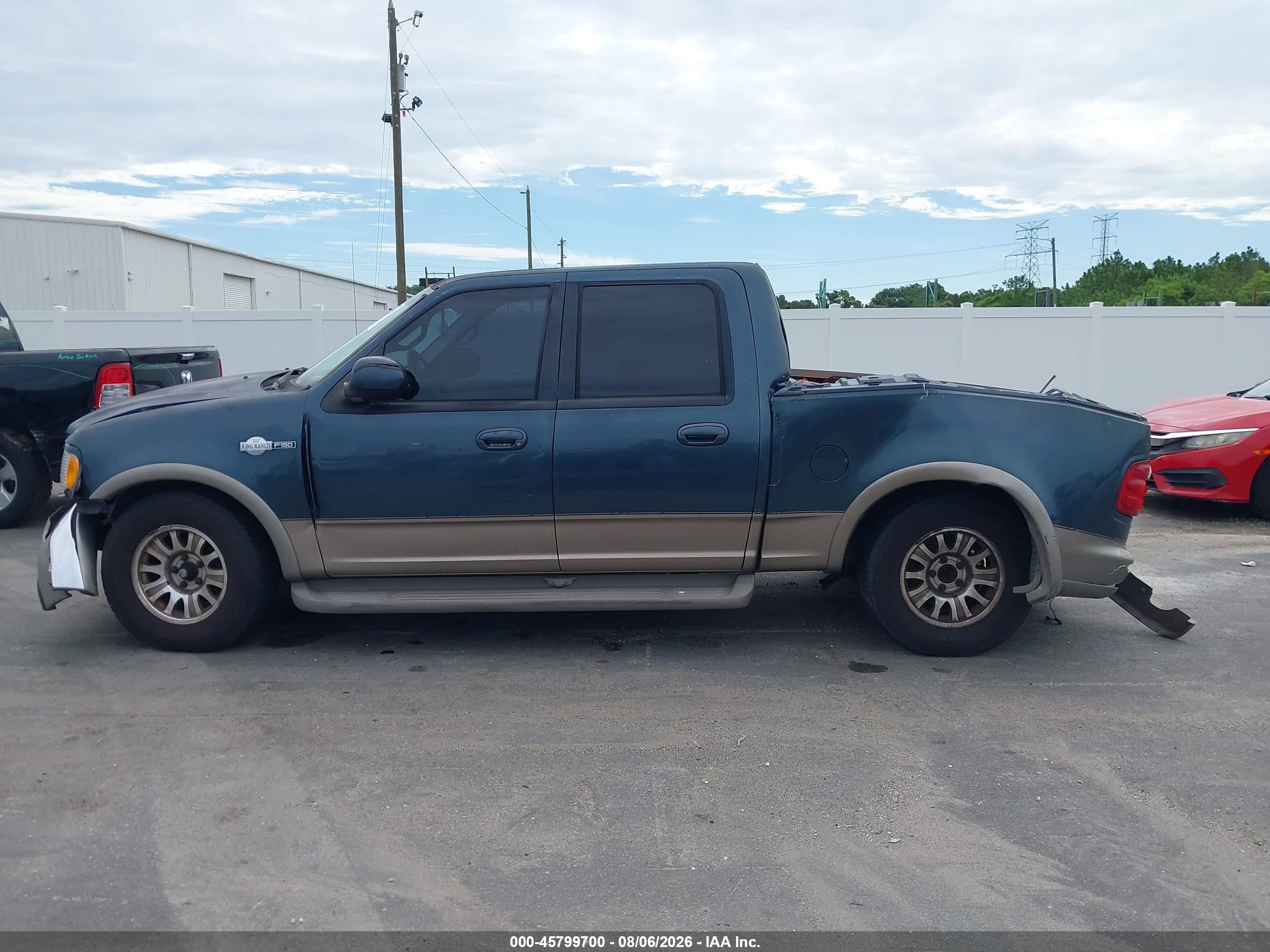 2001 Ford F-150 Harley-davidson Edition/king Ranch Edition/lariat/xlt Navy vin: 1FTRW07L11KF74005