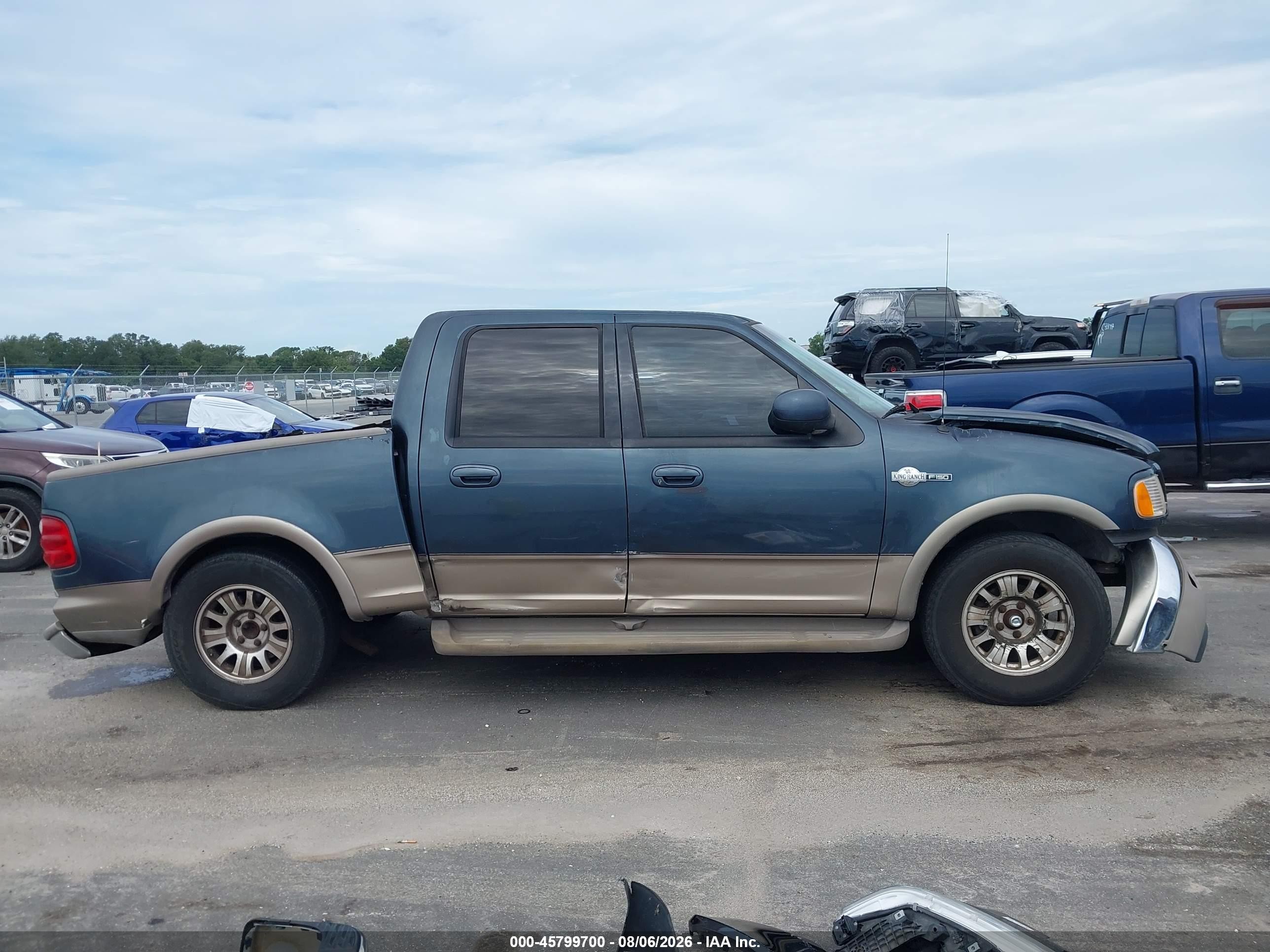 2001 Ford F-150 Harley-davidson Edition/king Ranch Edition/lariat/xlt Navy vin: 1FTRW07L11KF74005