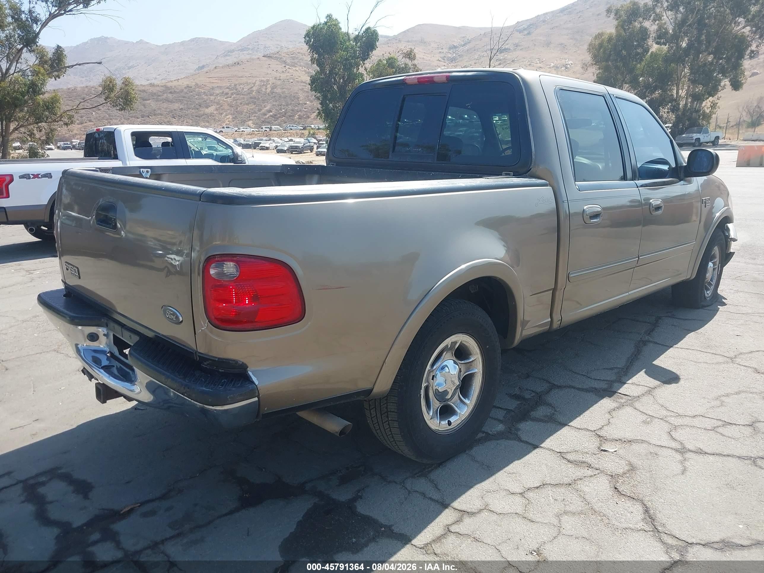 2001 Ford F-150 Harley-davidson Edition/king Ranch Edition/lariat/xlt Brown vin: 1FTRW07L11KF81827