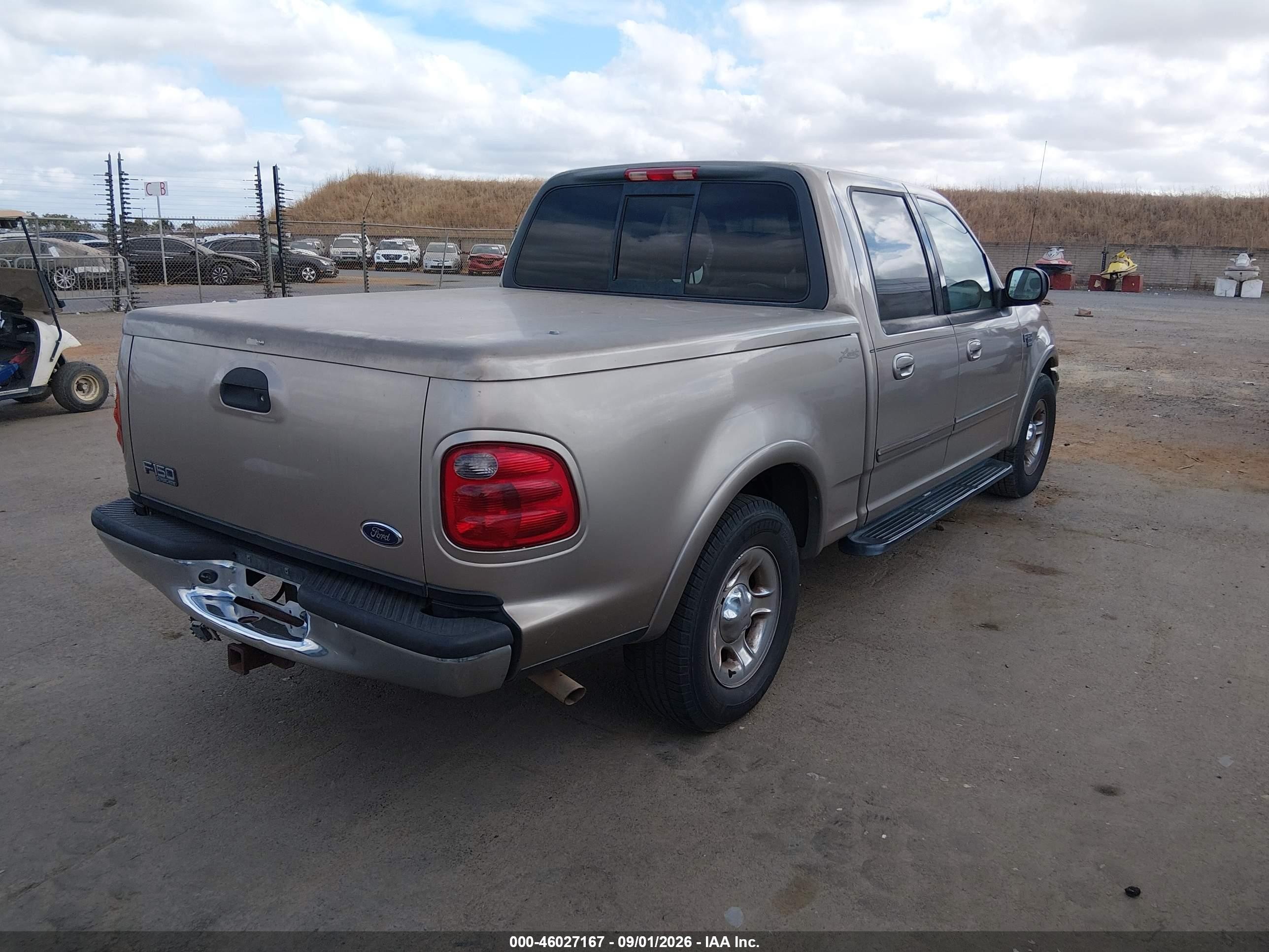 2002 Ford F-150 Lariat/xlt Желто-коричневый vin: 1FTRW07L12KA60222
