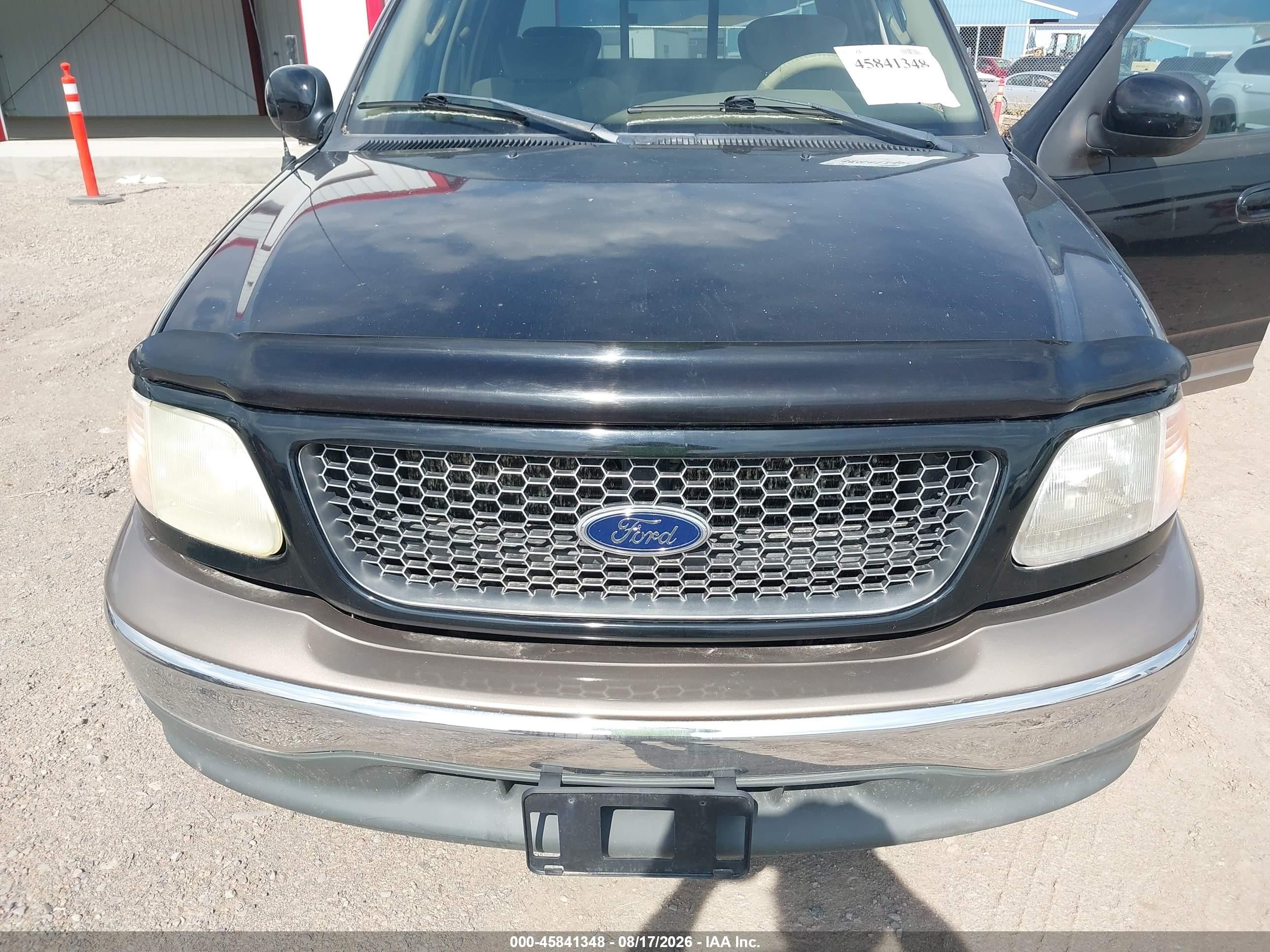 2002 Ford F-150 Lariat/xlt Black vin: 1FTRW07L12KD46457
