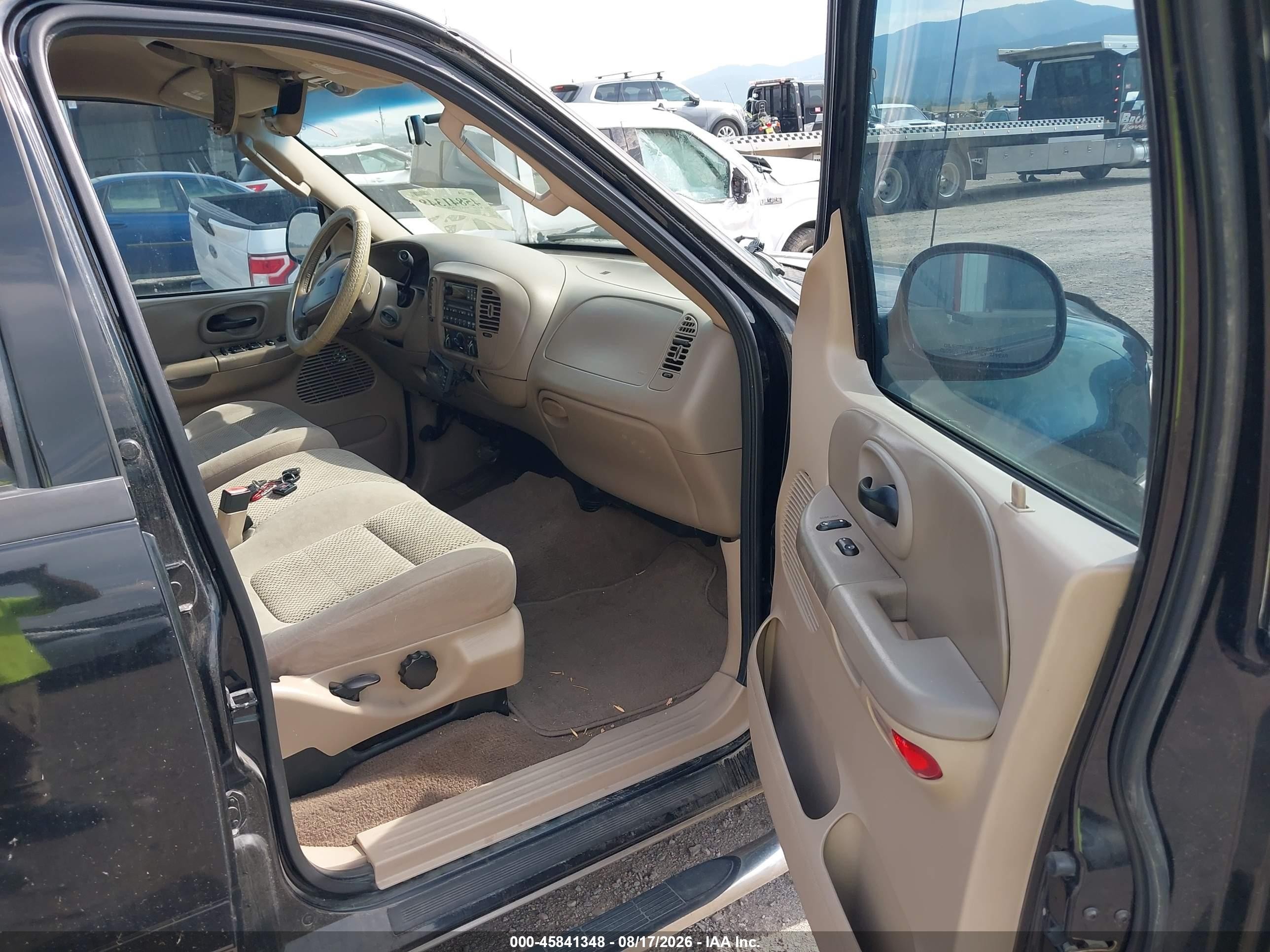 2002 Ford F-150 Lariat/xlt Black vin: 1FTRW07L12KD46457