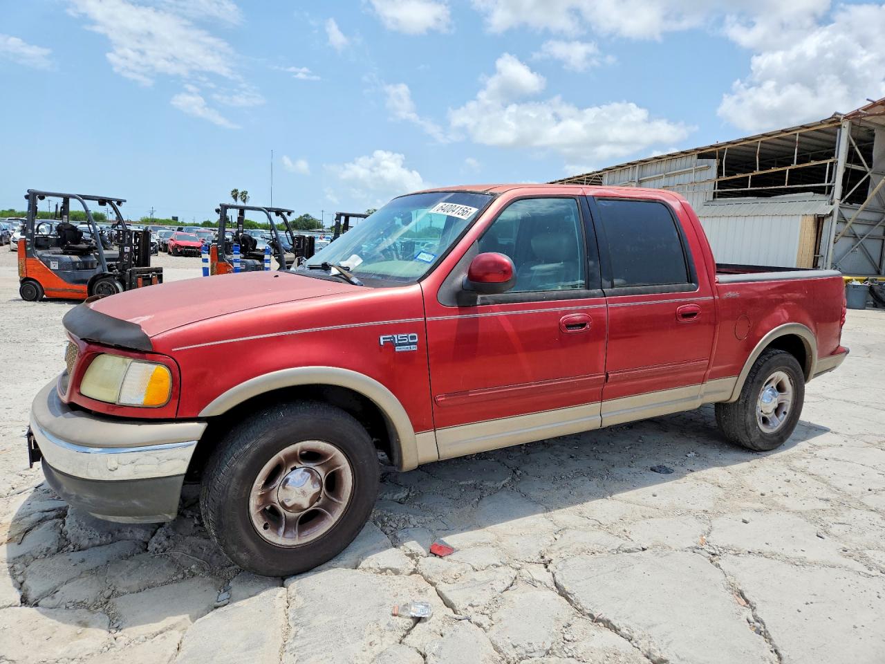 2002 Ford F150 Supercrew Red vin: 1FTRW07L12KE06835