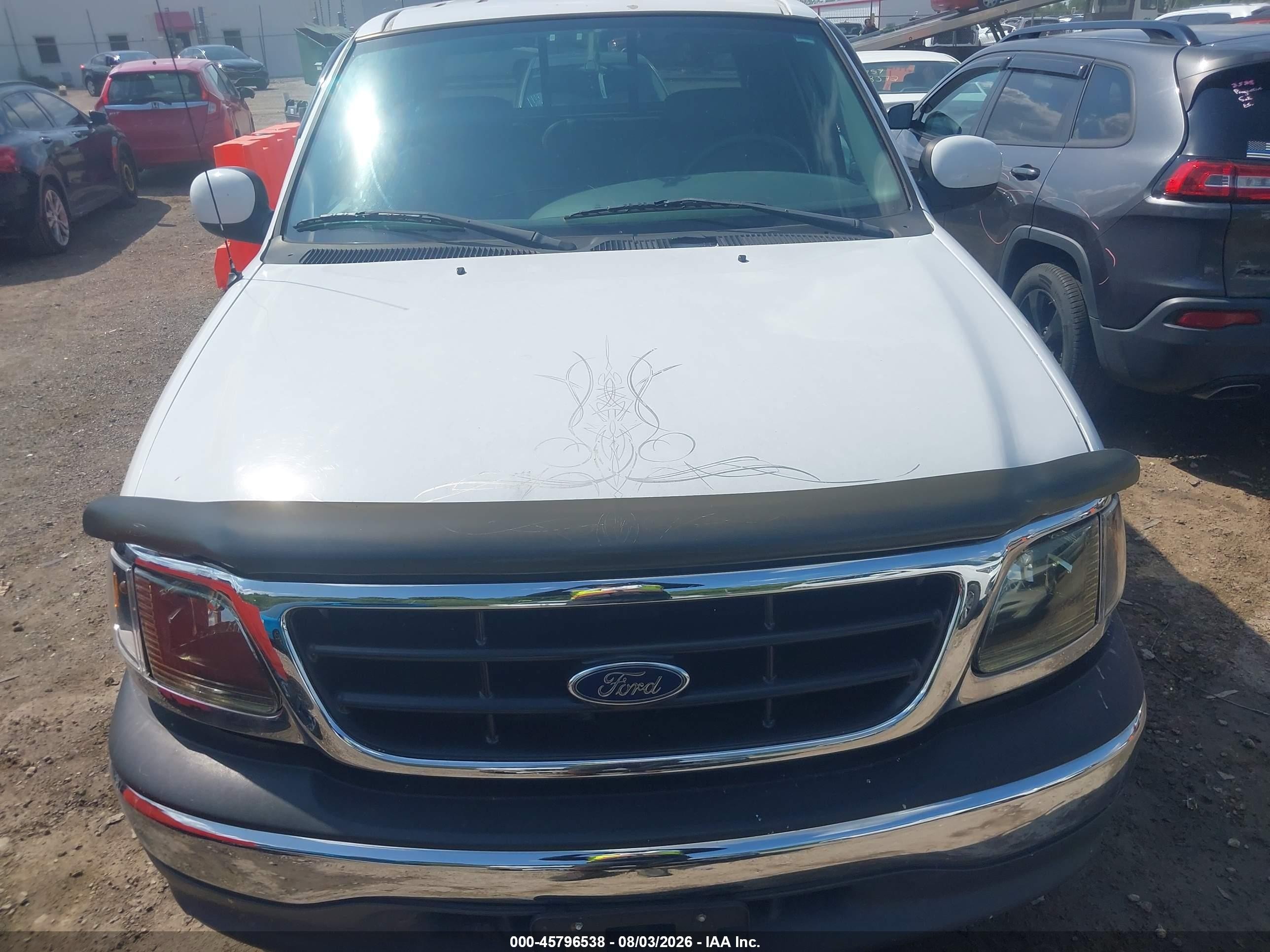 2003 Ford F-150 Lariat/xlt White vin: 1FTRW07L13KA44961