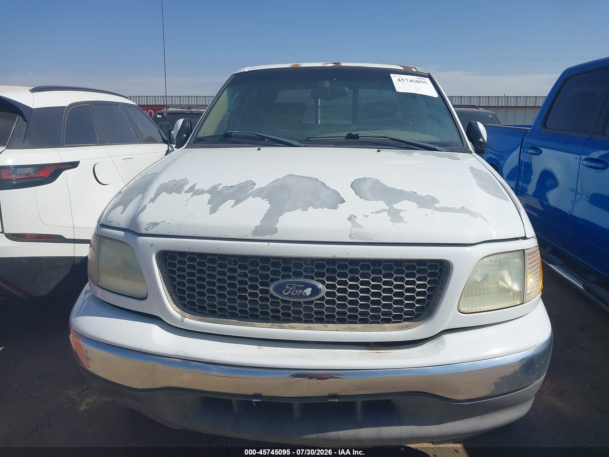 2003 Ford F-150 Lariat/xlt White vin: 1FTRW07L13KA86708